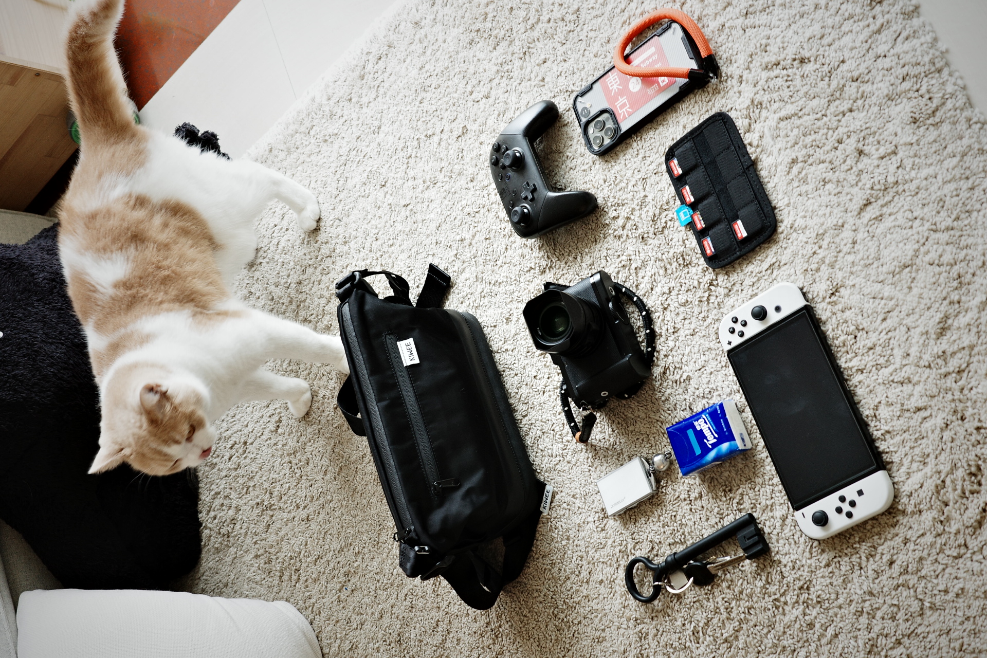 Nintendo，switch，recreational machines，The single shoulder bag，Inclined shoulder bag，Storage bag，Zelda，Green，