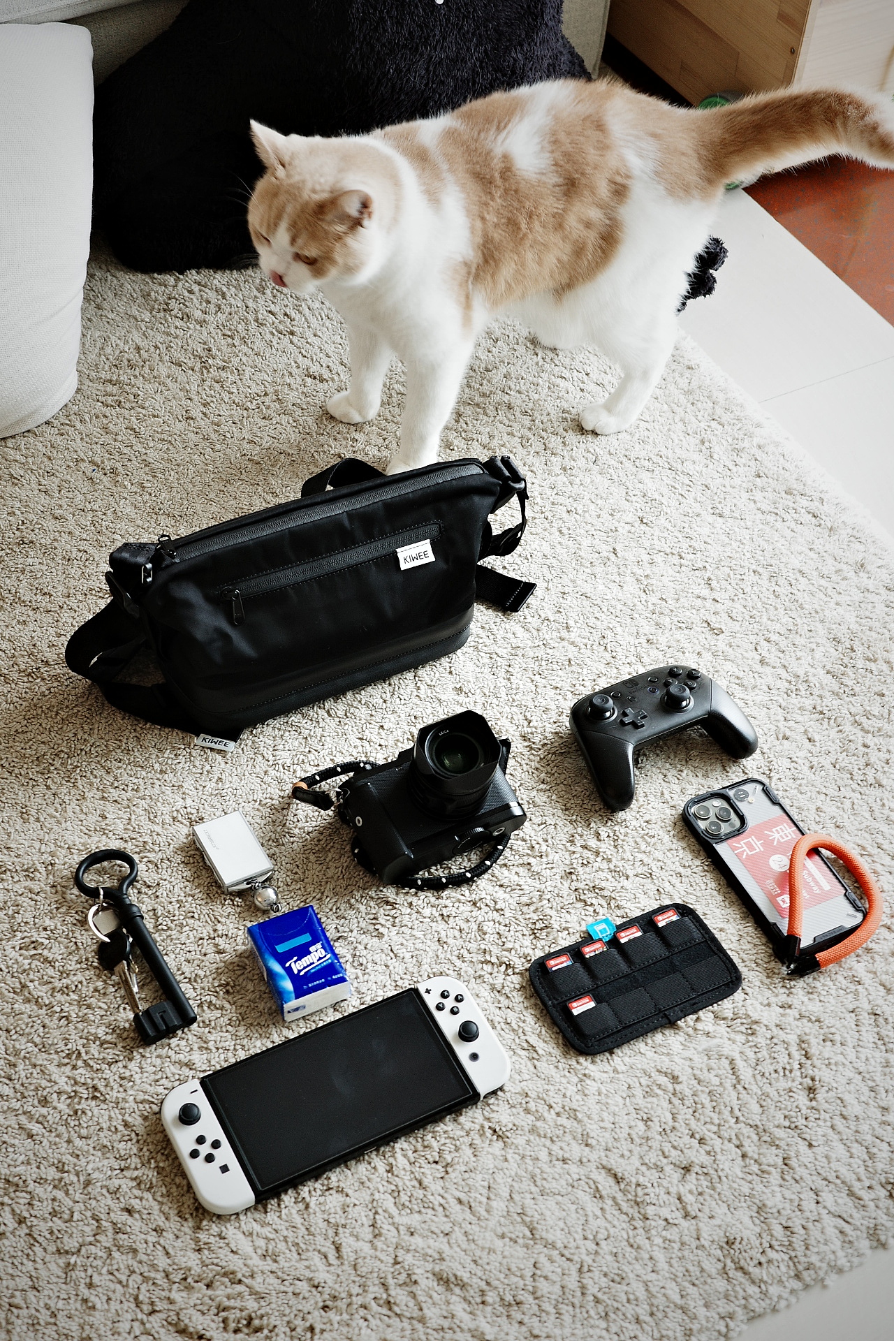 Nintendo，switch，recreational machines，The single shoulder bag，Inclined shoulder bag，Storage bag，Zelda，Green，