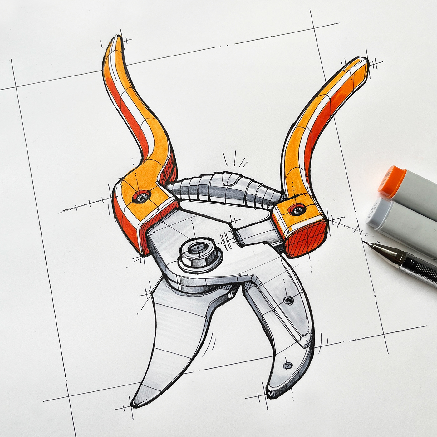 industrial design，Hand drawn，sketch，product design，