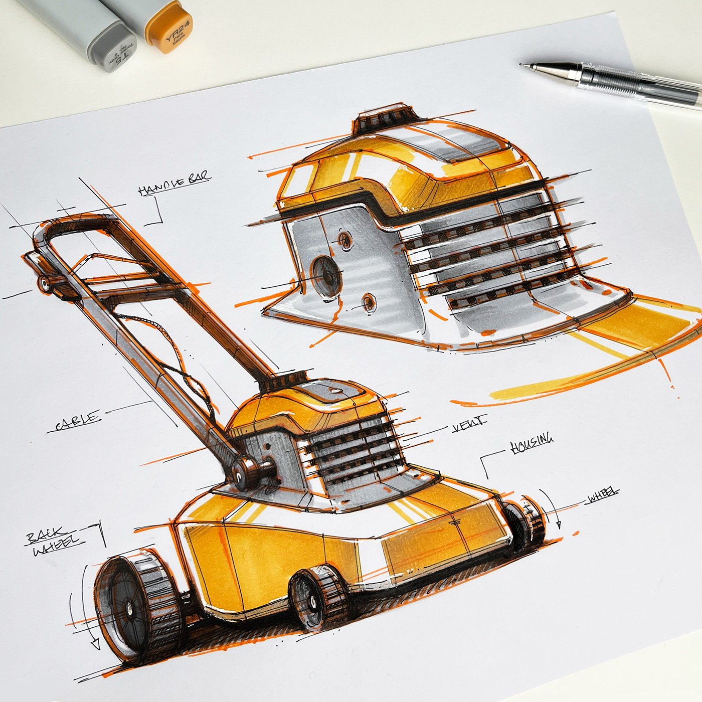 industrial design，Hand drawn，sketch，product design，
