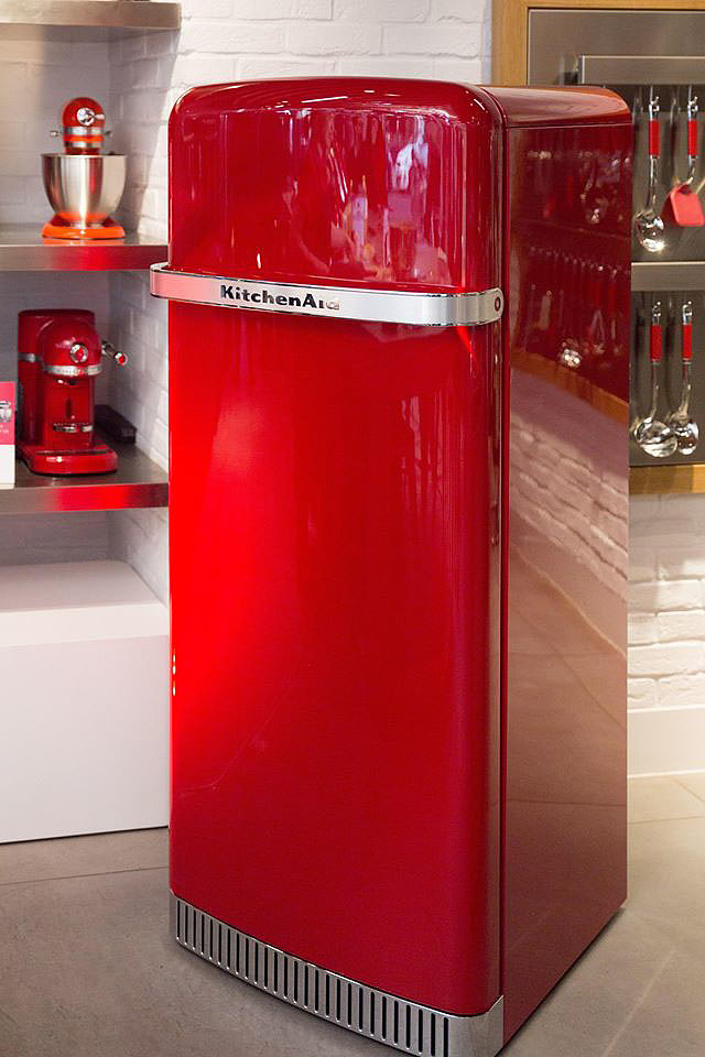 红色，家电，冰箱，KitchenAid，