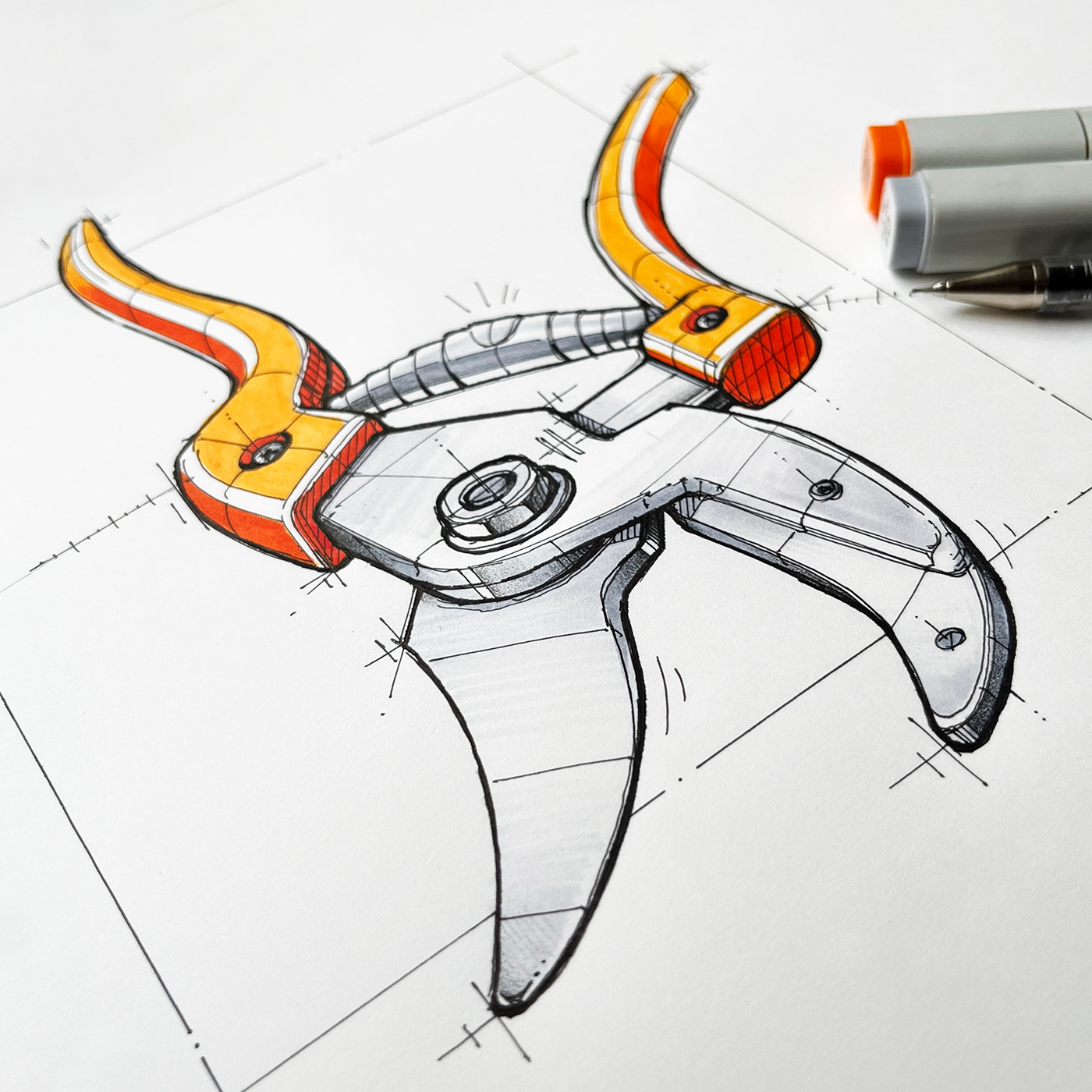 industrial design，Hand drawn，sketch，product design，