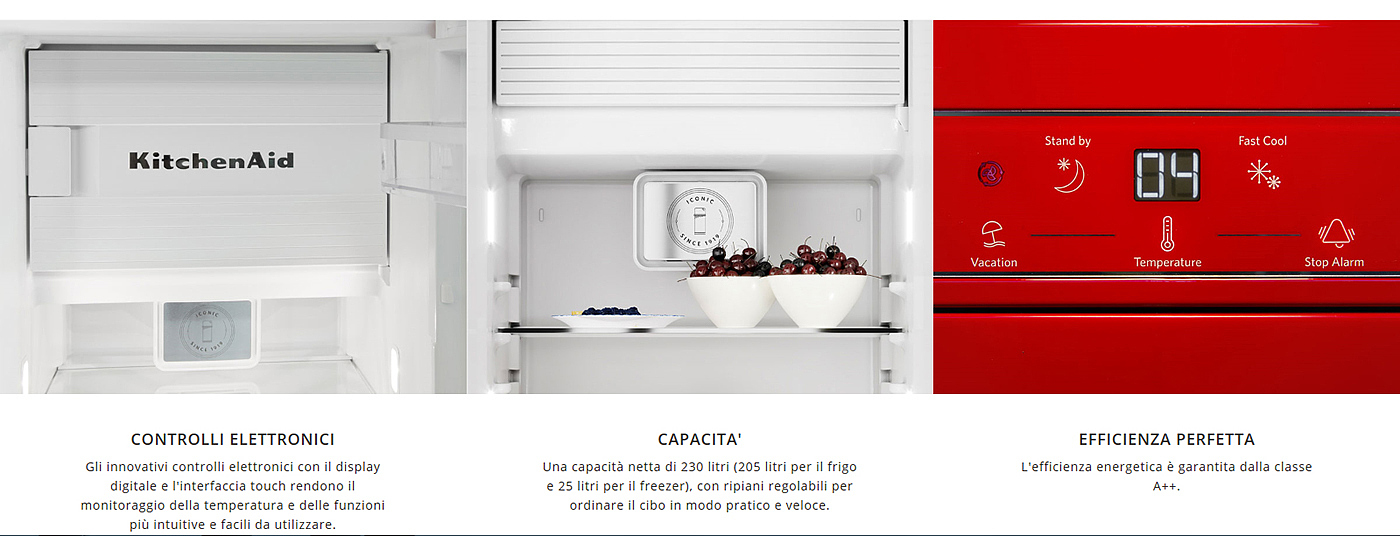 红色，家电，冰箱，KitchenAid，