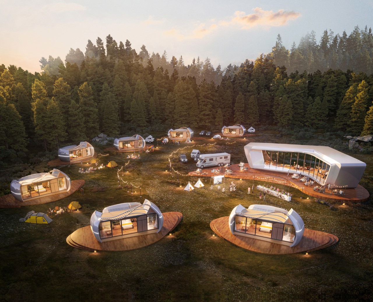 Time Holiday，Mobile house，Architecture，environmental design，