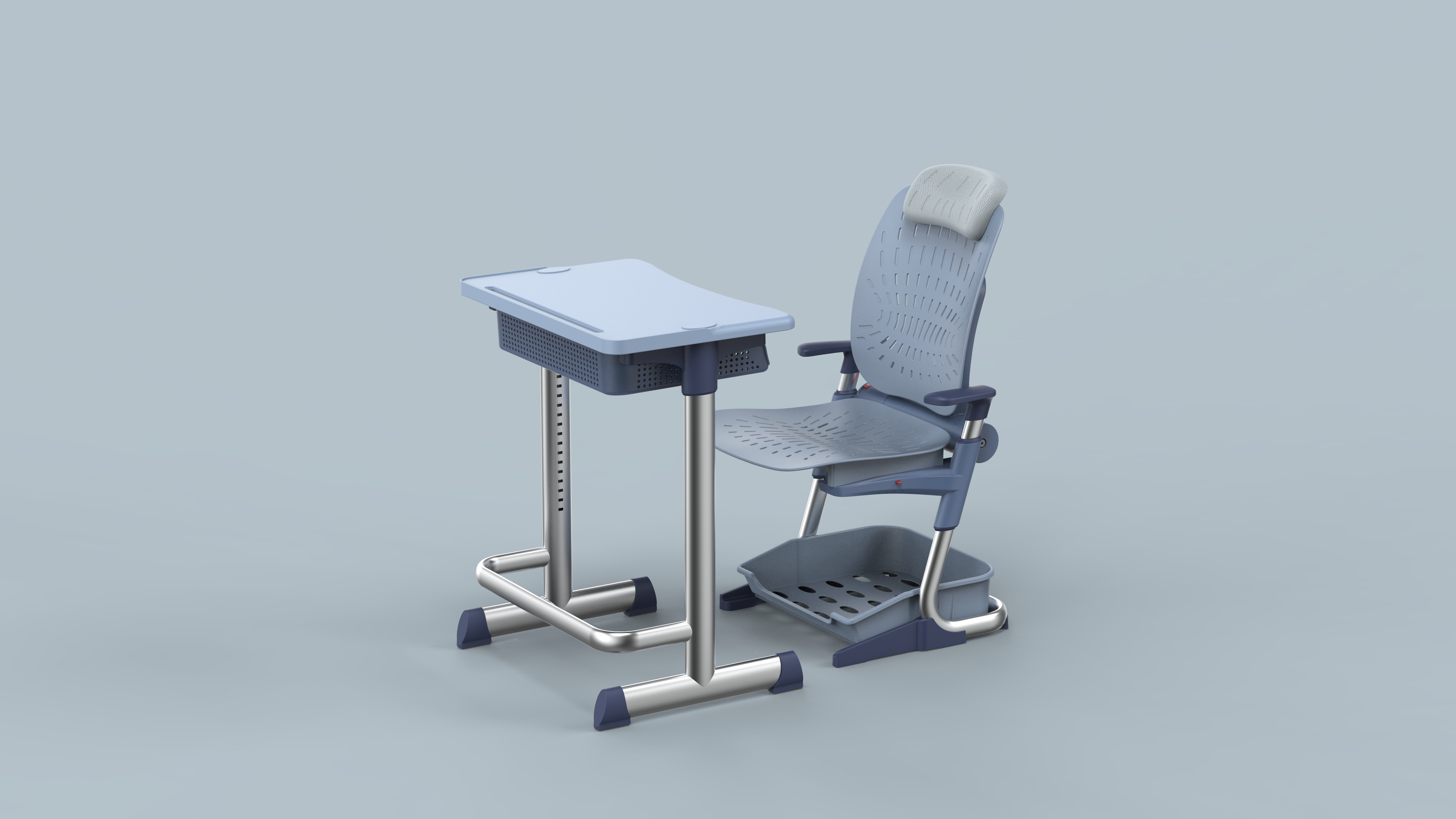 Student desks and chairs，Appearance design，New function development，Ergonomics，Tables and chairs，practical and reasonable，Furniture home design，