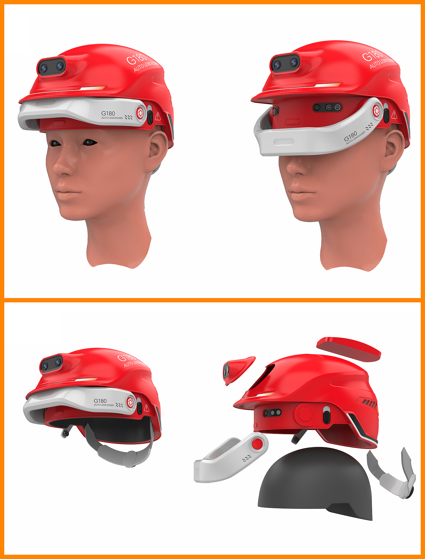 industrial design，product design，Industrial Helmet，intelligence，