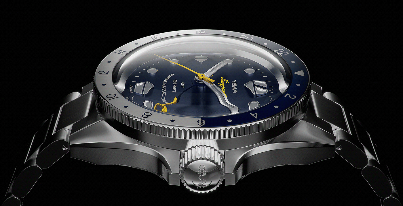 Wrist watch，YEMA，Navygraf，cgi，