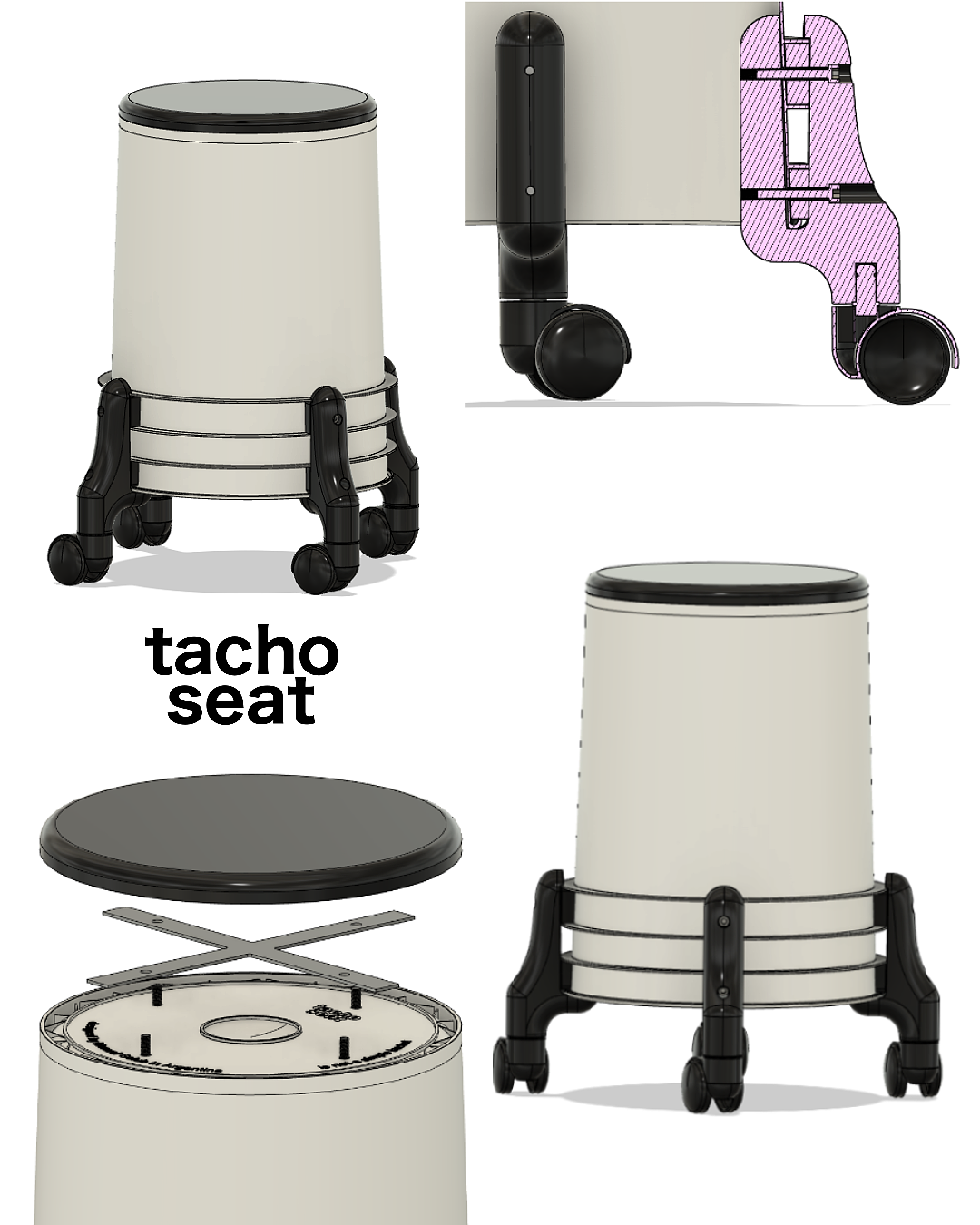 Tachoseat，凳子，创意，家具，