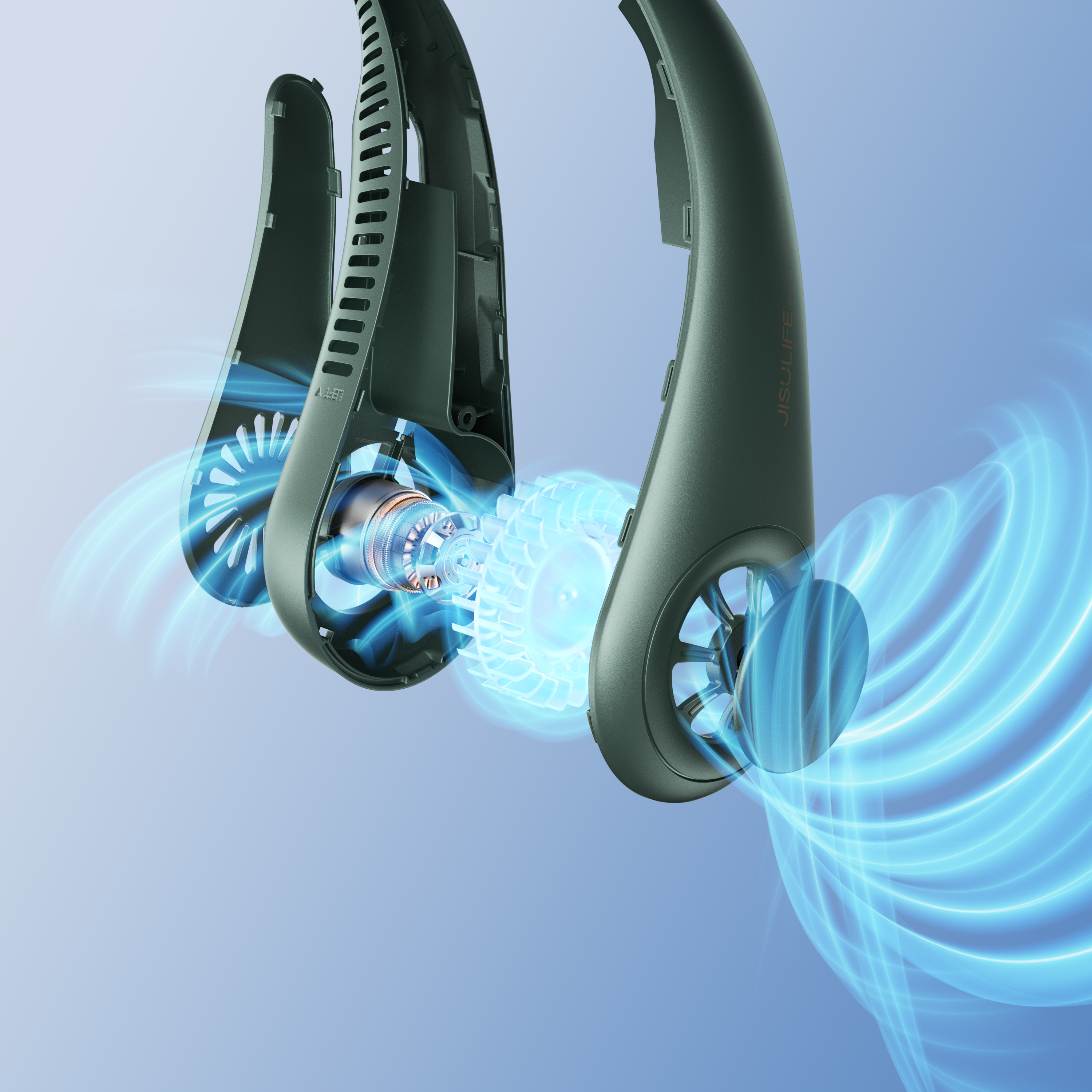 Hanging neck fan，c4d，octane，