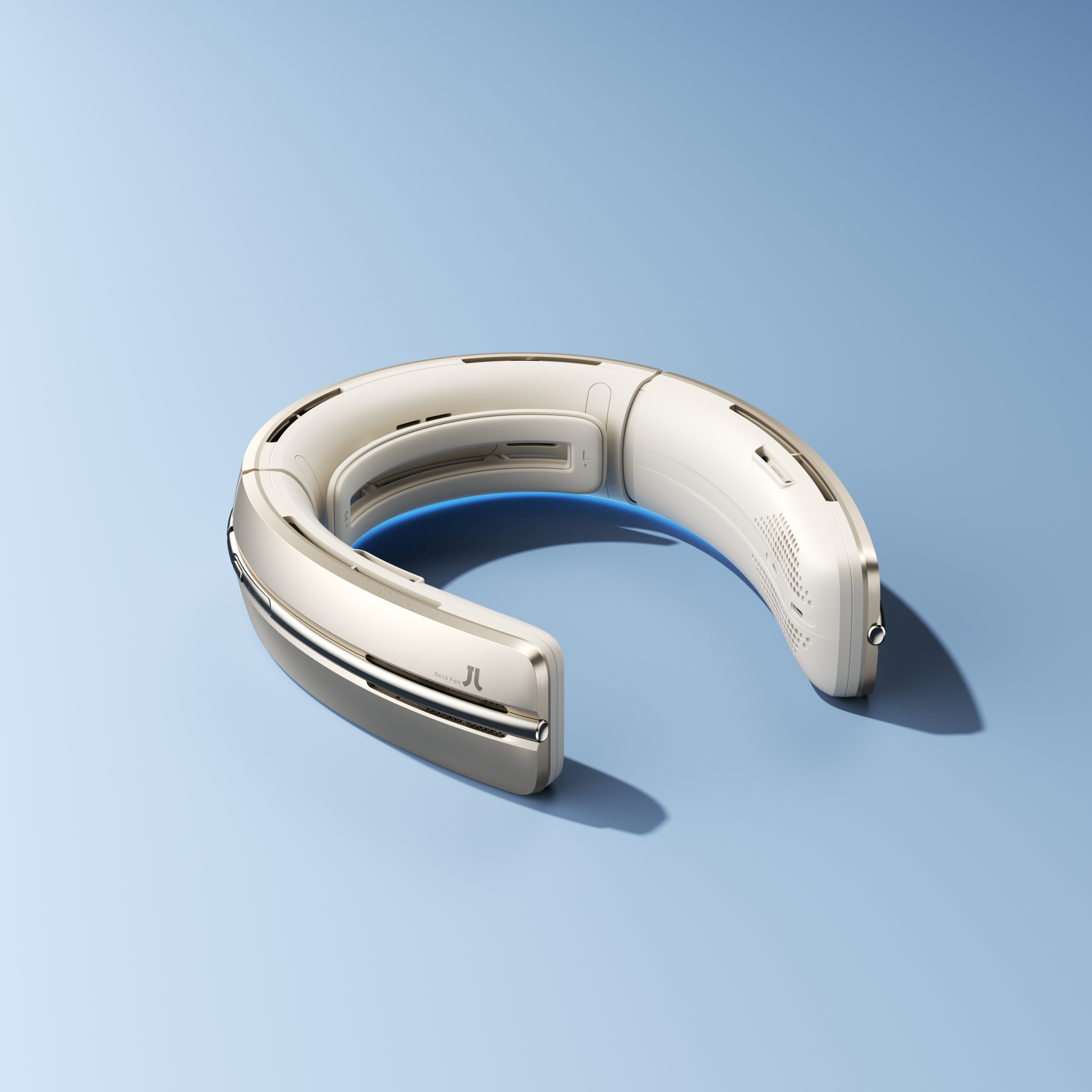 Hanging neck fan，c4d，octane，