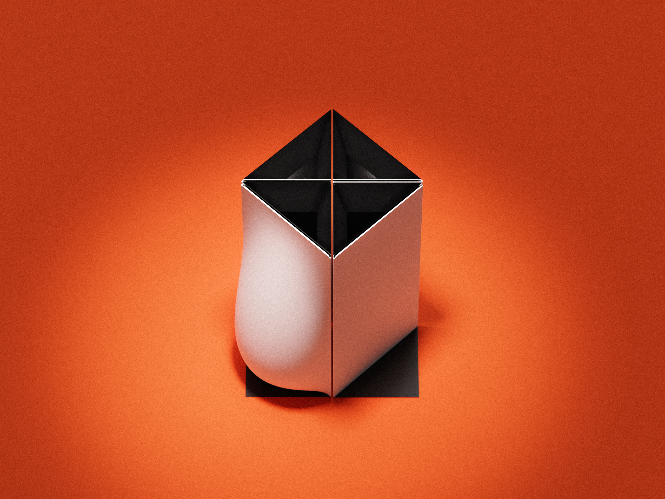 trash can，boollooc，curve，