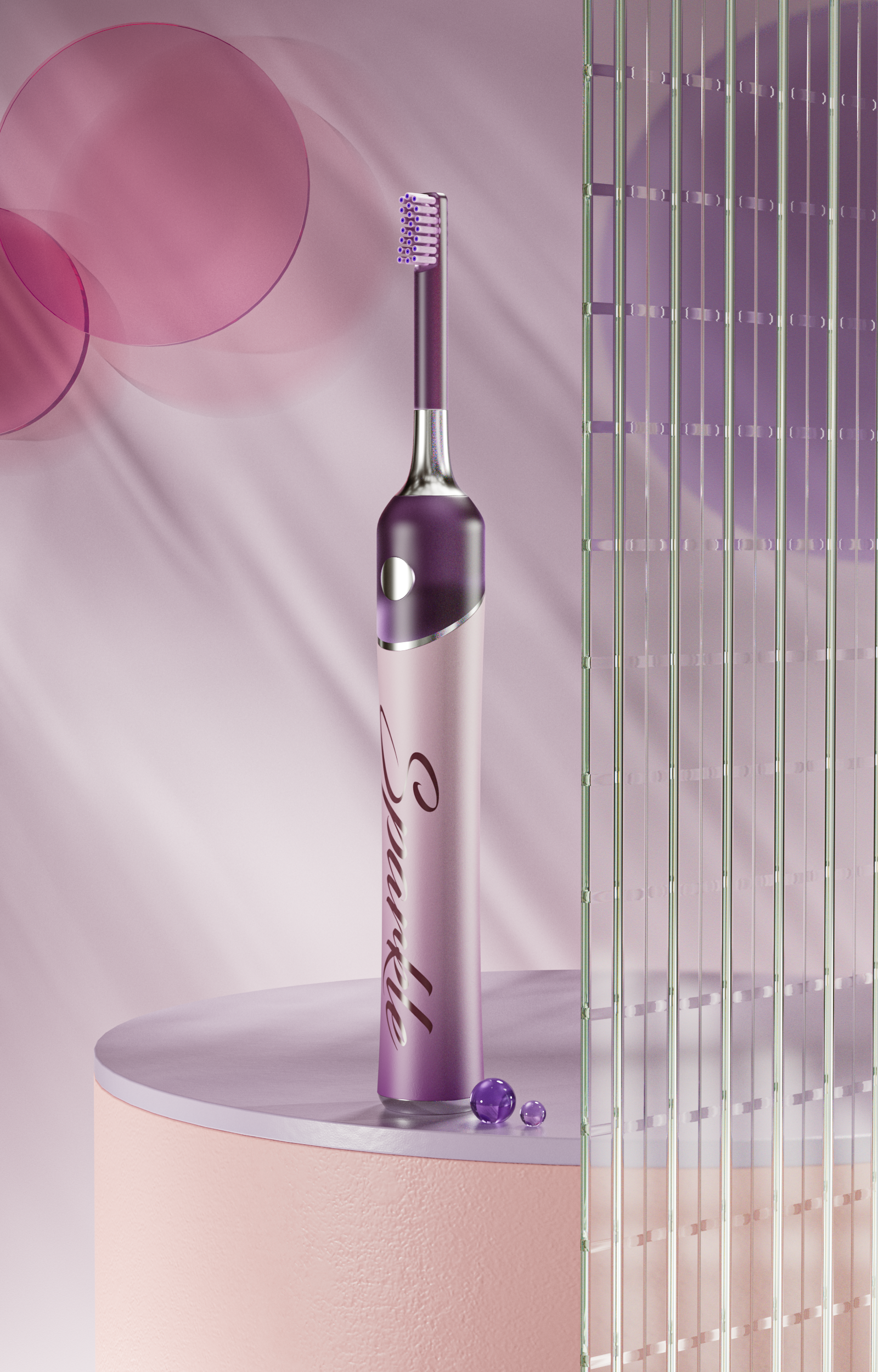 Sparkle Electric，toothbrush，packing design，