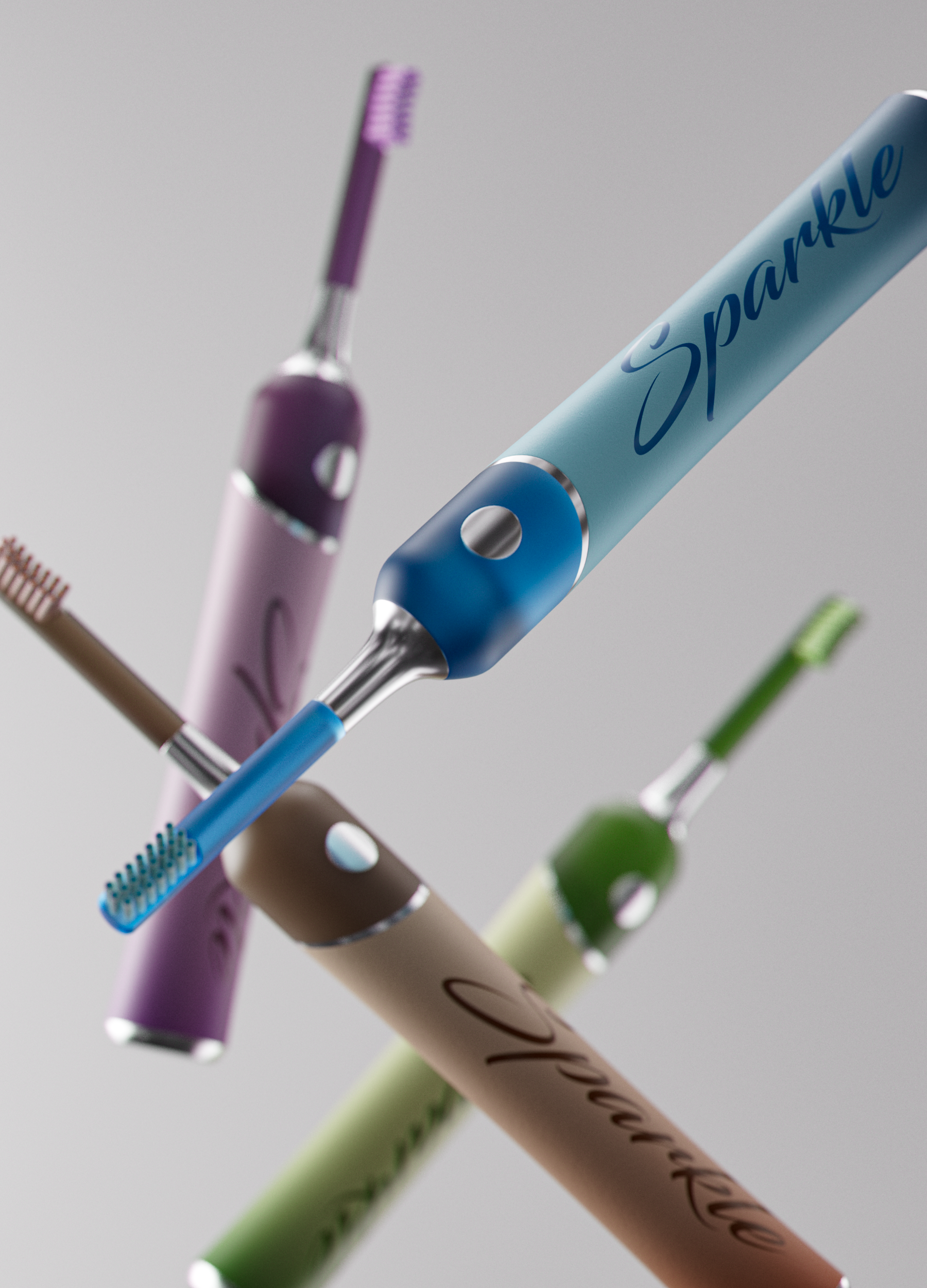 Sparkle Electric，toothbrush，packing design，