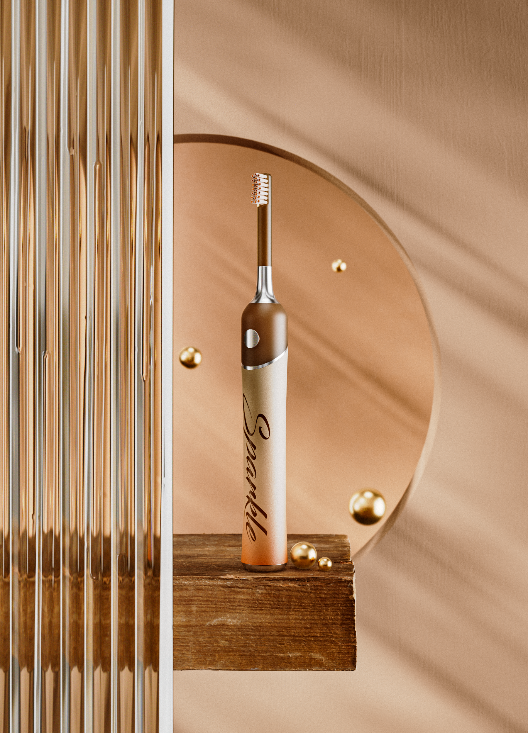 Sparkle Electric，toothbrush，packing design，