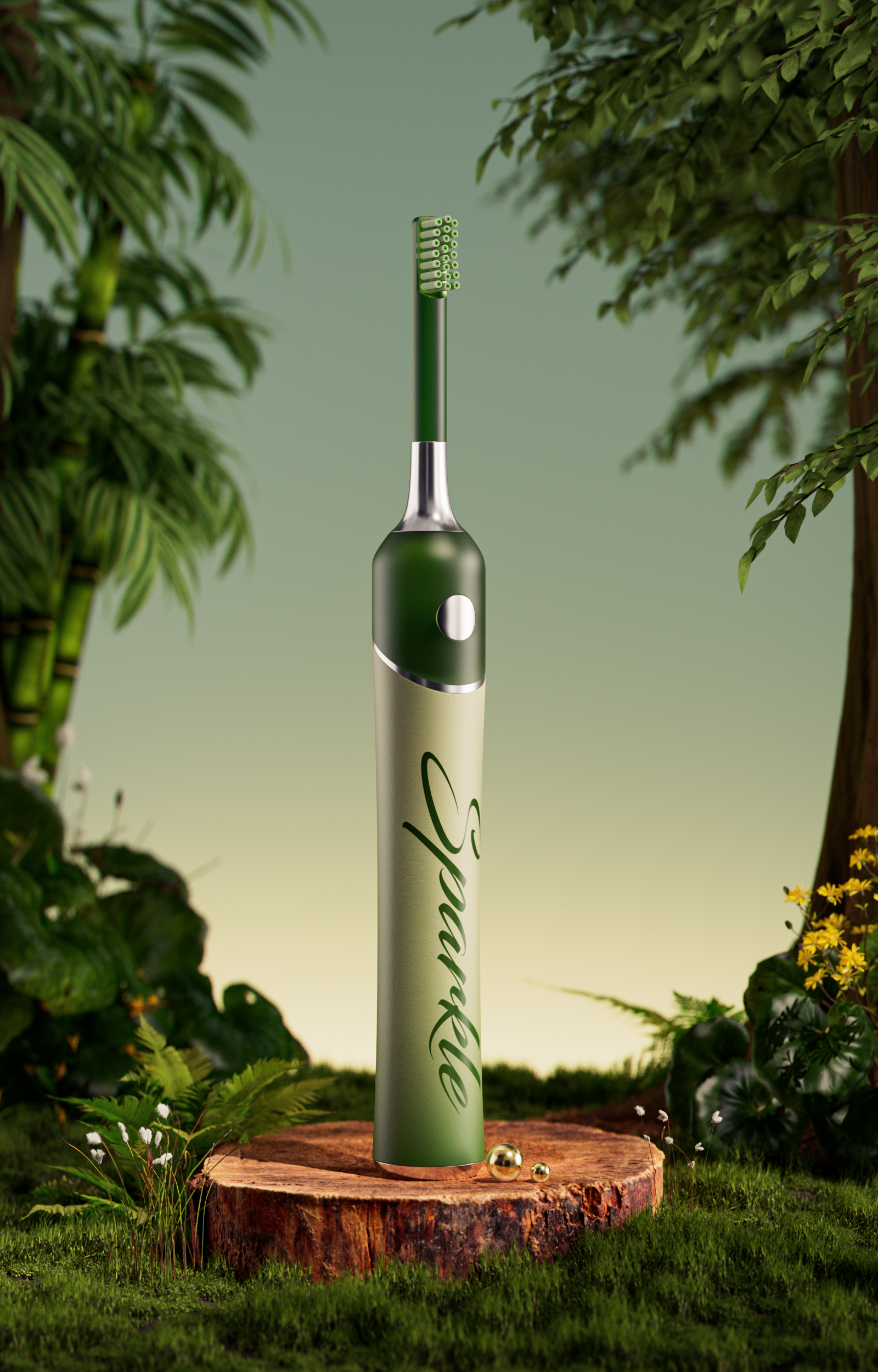 Sparkle Electric，toothbrush，packing design，
