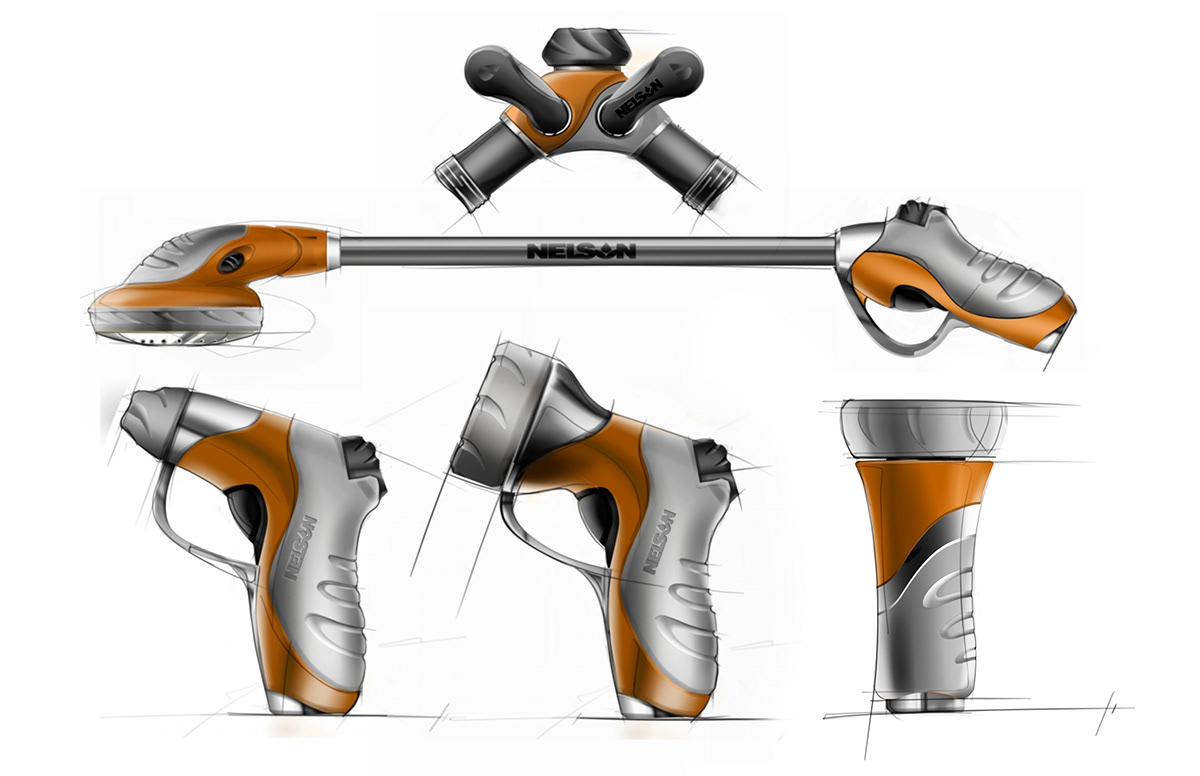 Hand drawn，Hose，injector，Nelson，