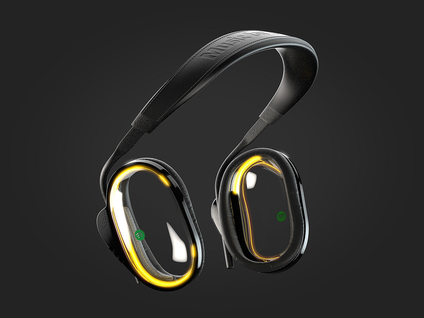 headset，Digital，Spotify LED，electronic product，