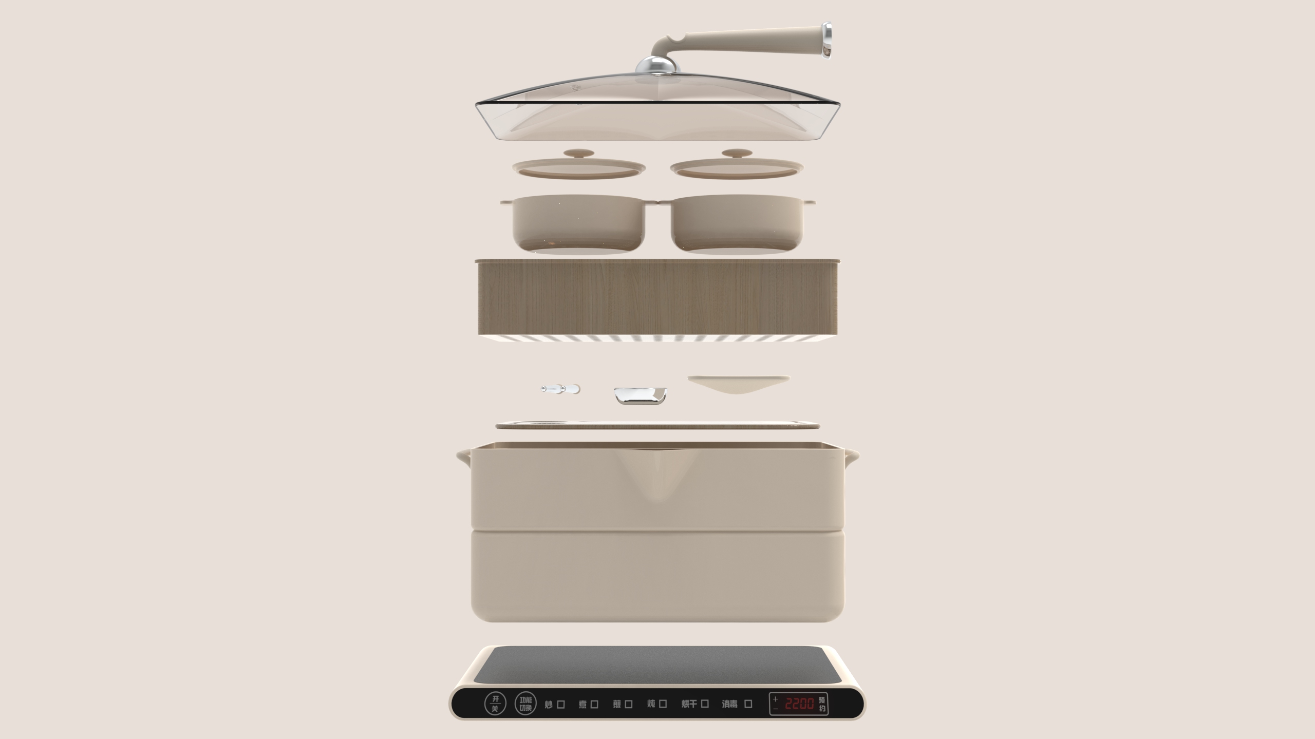 persons living alone，Frying pan，Kitchenware design，Electromagnetic furnace，