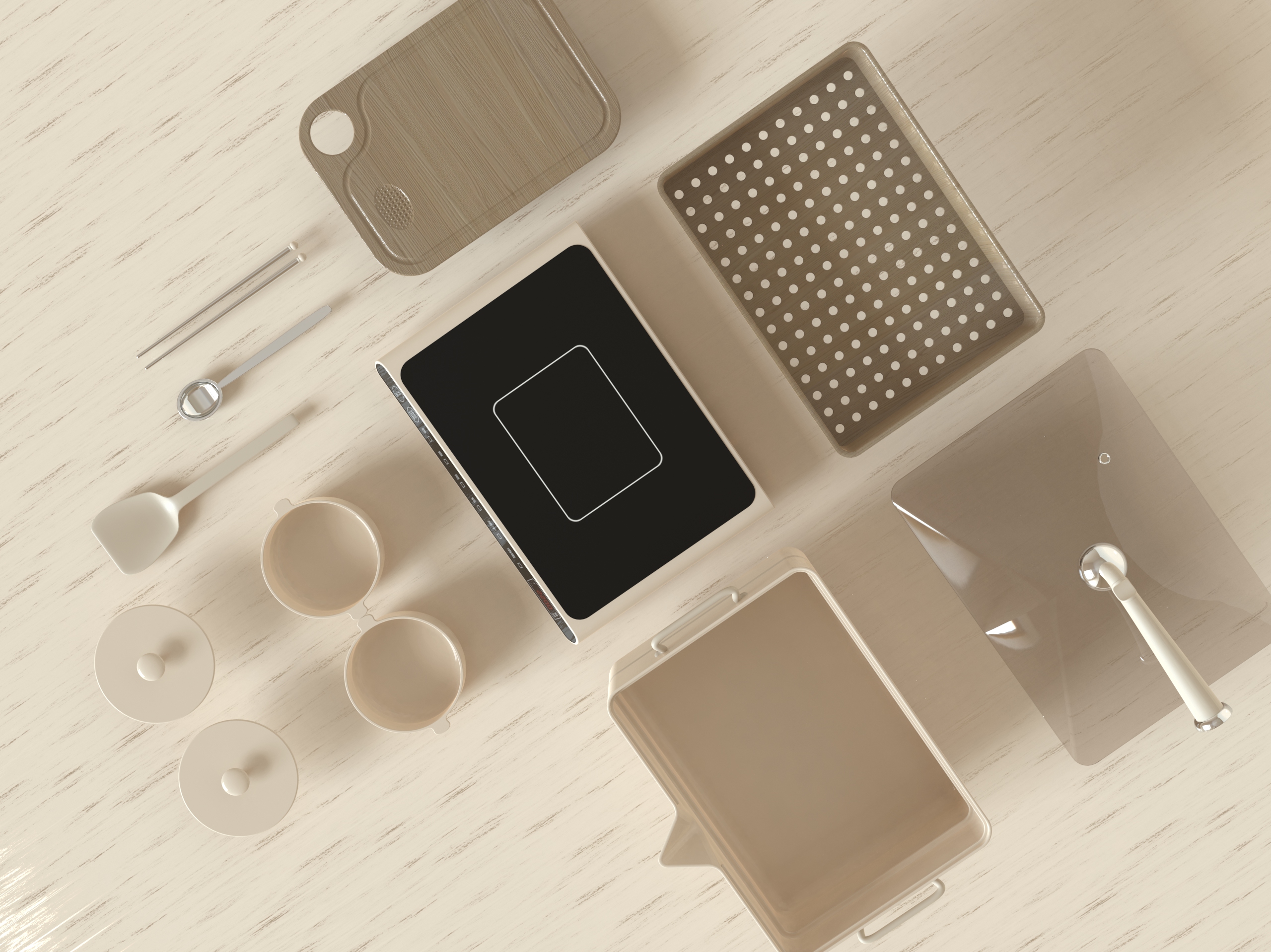 persons living alone，Frying pan，Kitchenware design，Electromagnetic furnace，