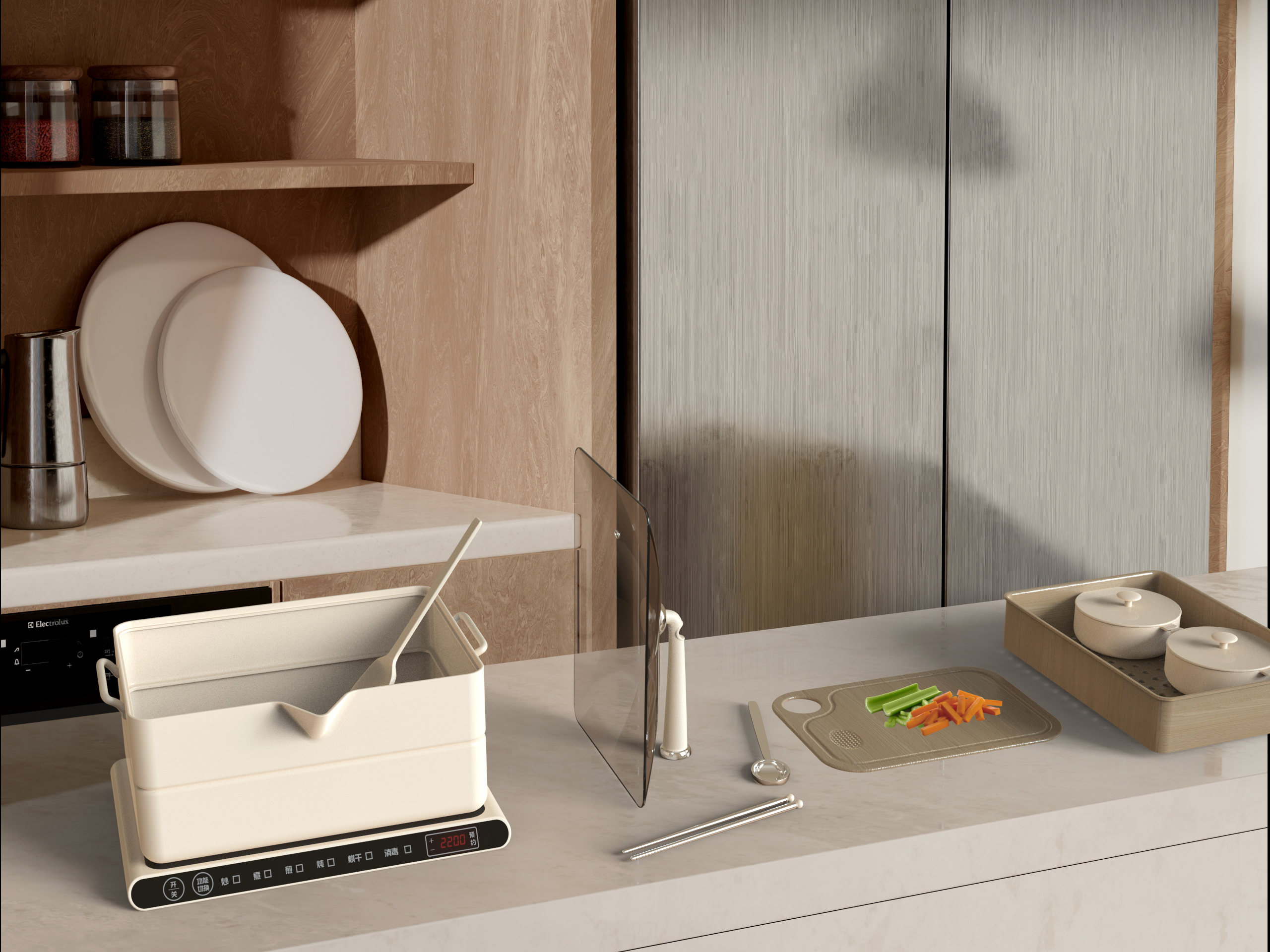 persons living alone，Frying pan，Kitchenware design，Electromagnetic furnace，