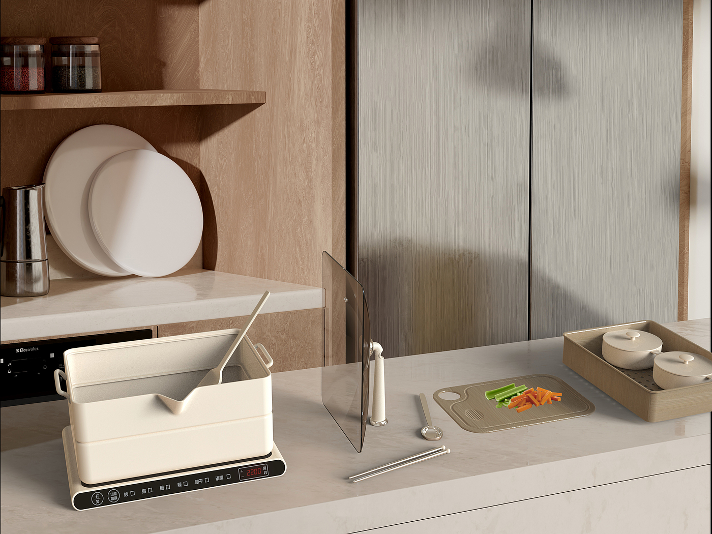 persons living alone，Frying pan，Kitchenware design，Electromagnetic furnace，