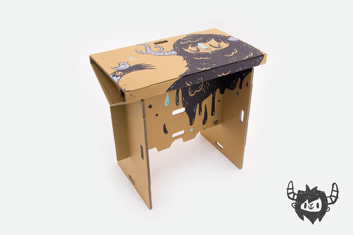 2014 red dot award，2014 best design，cardboard，desk，fold，Recyclable，