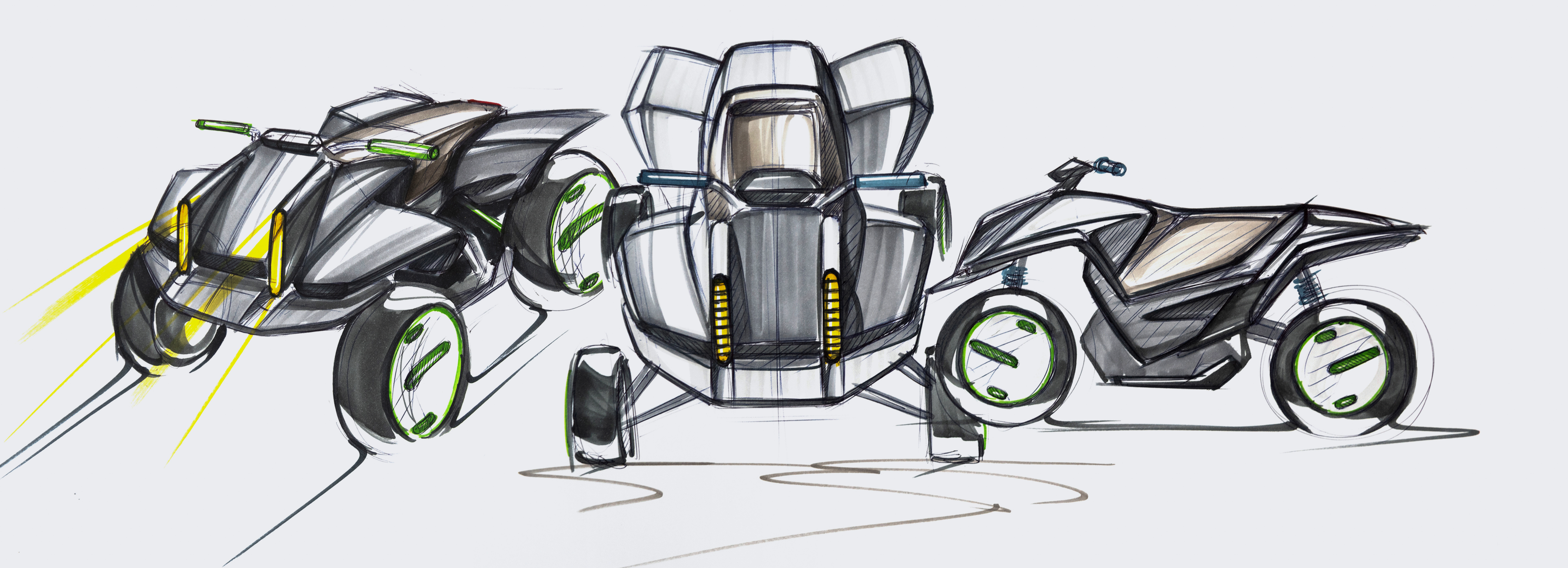 Hand drawn industrial design，Hand-painted proposal，creative hand-painted，Industrial design process，Design sharing，Mark pen coloring，Line draft sketch，Brainstorm，