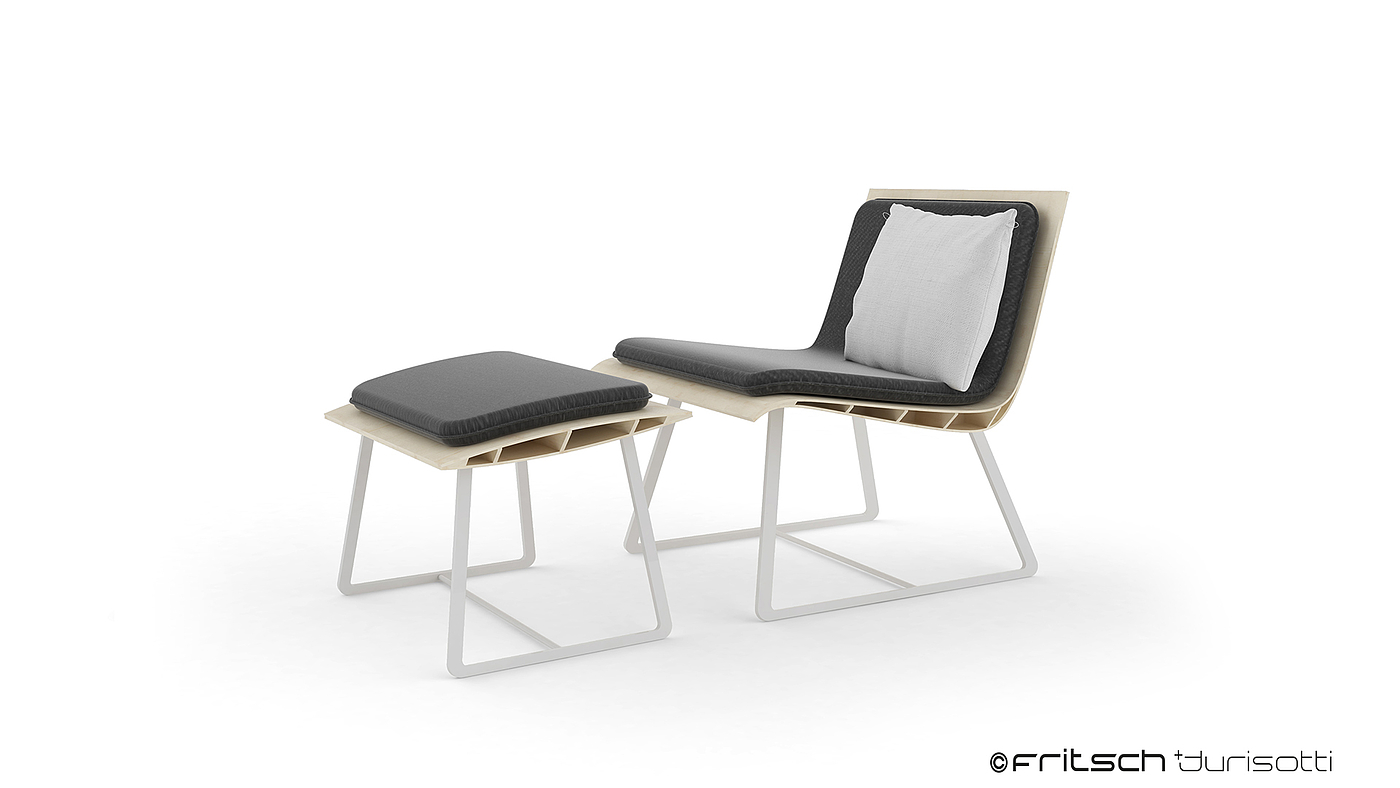 Turin，chair，bionics，streamline，woodiness，