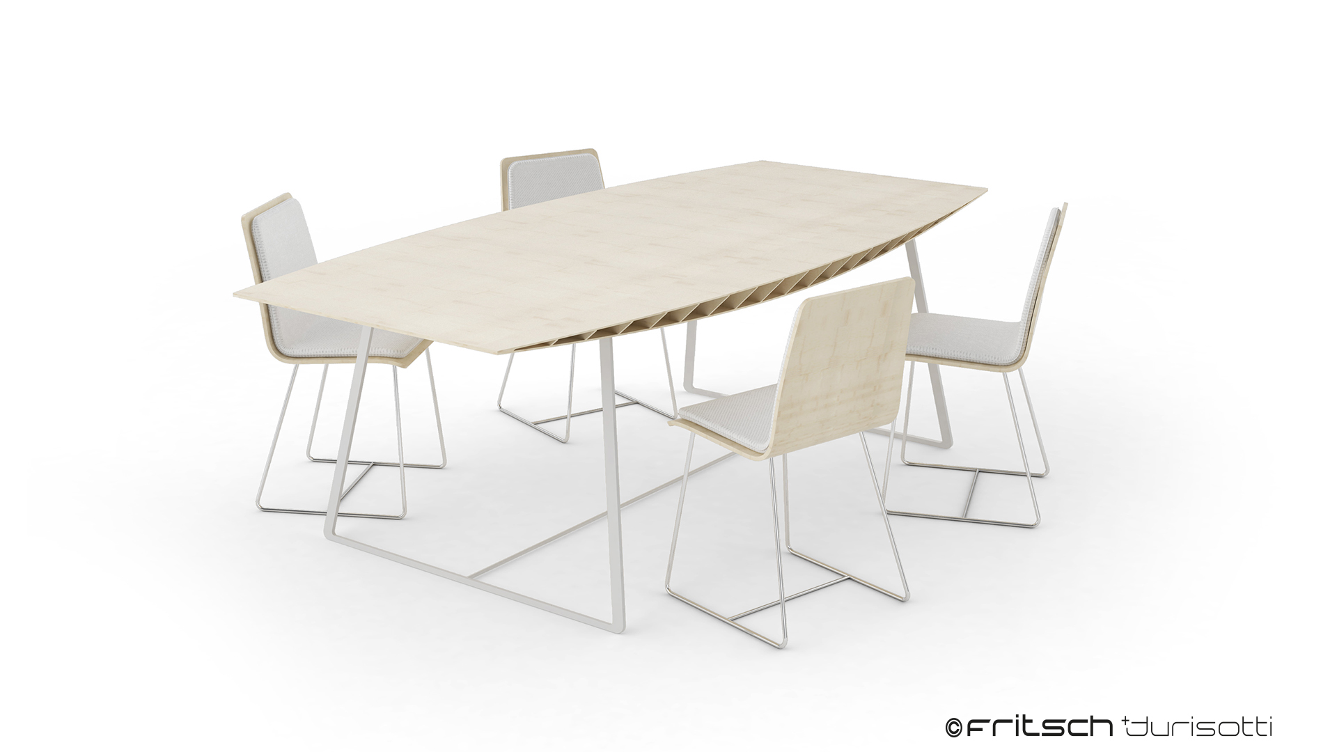 Turin，chair，bionics，streamline，woodiness，