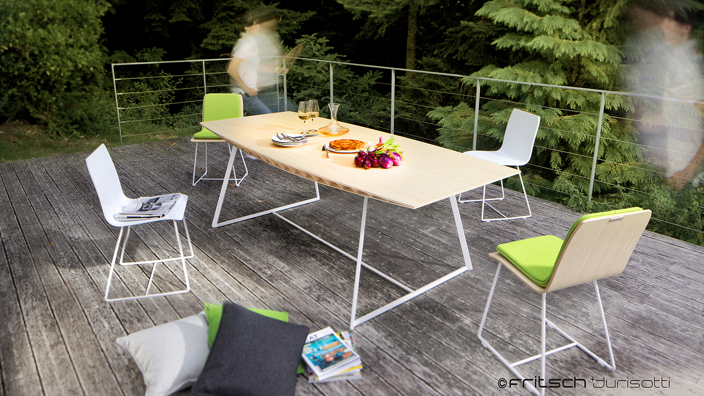 Turin，chair，bionics，streamline，woodiness，