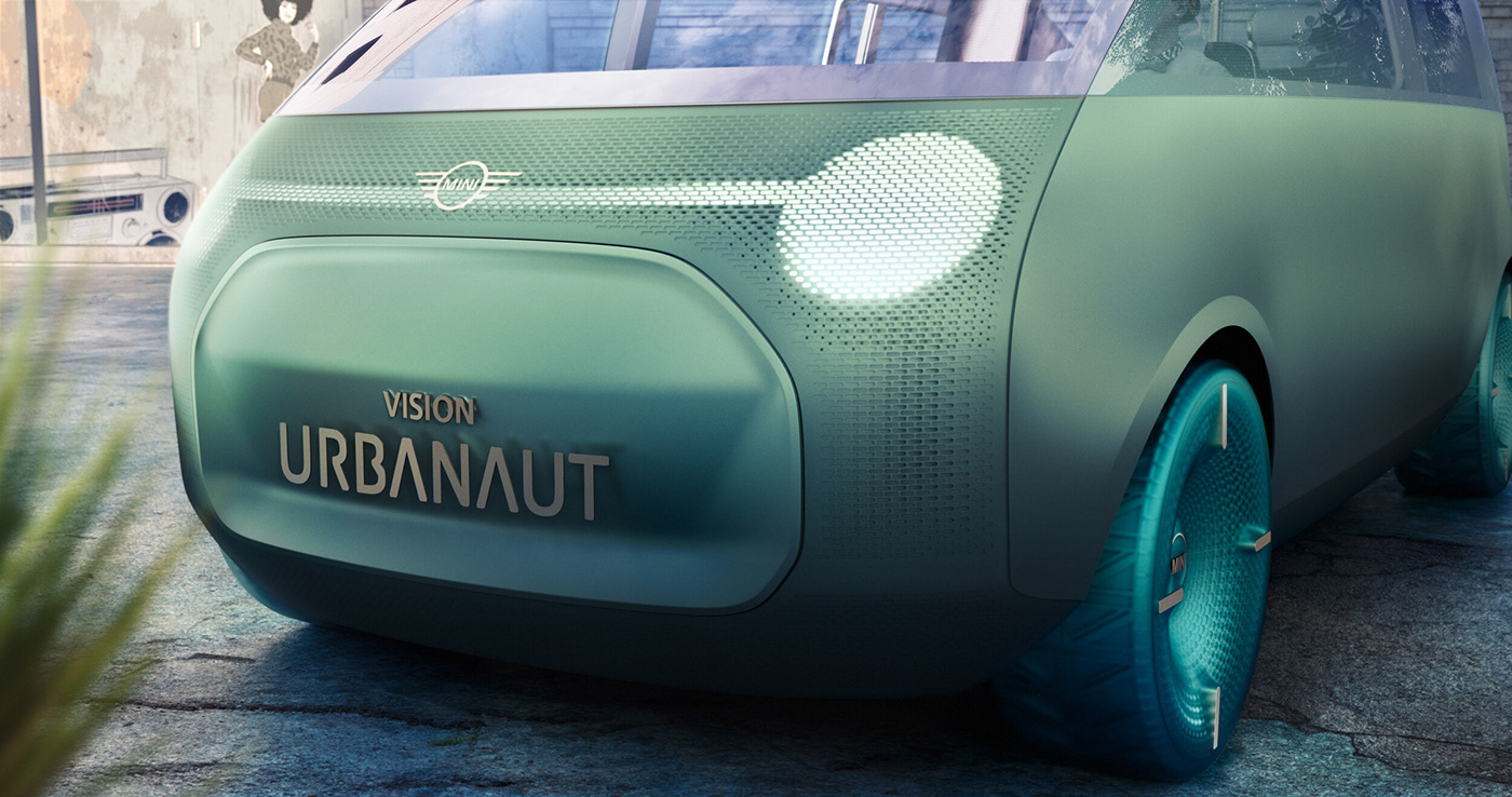 Automobile design，3D modeling，Model，urbanaut，BMW Mini，City Commuter ，Minimalist，