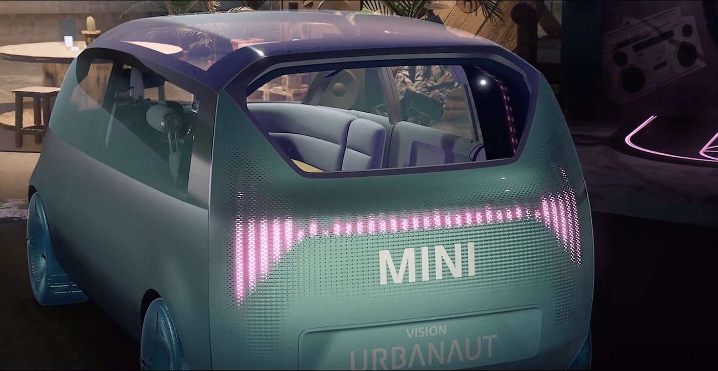 Automobile design，3D modeling，Model，urbanaut，BMW Mini，City Commuter ，Minimalist，