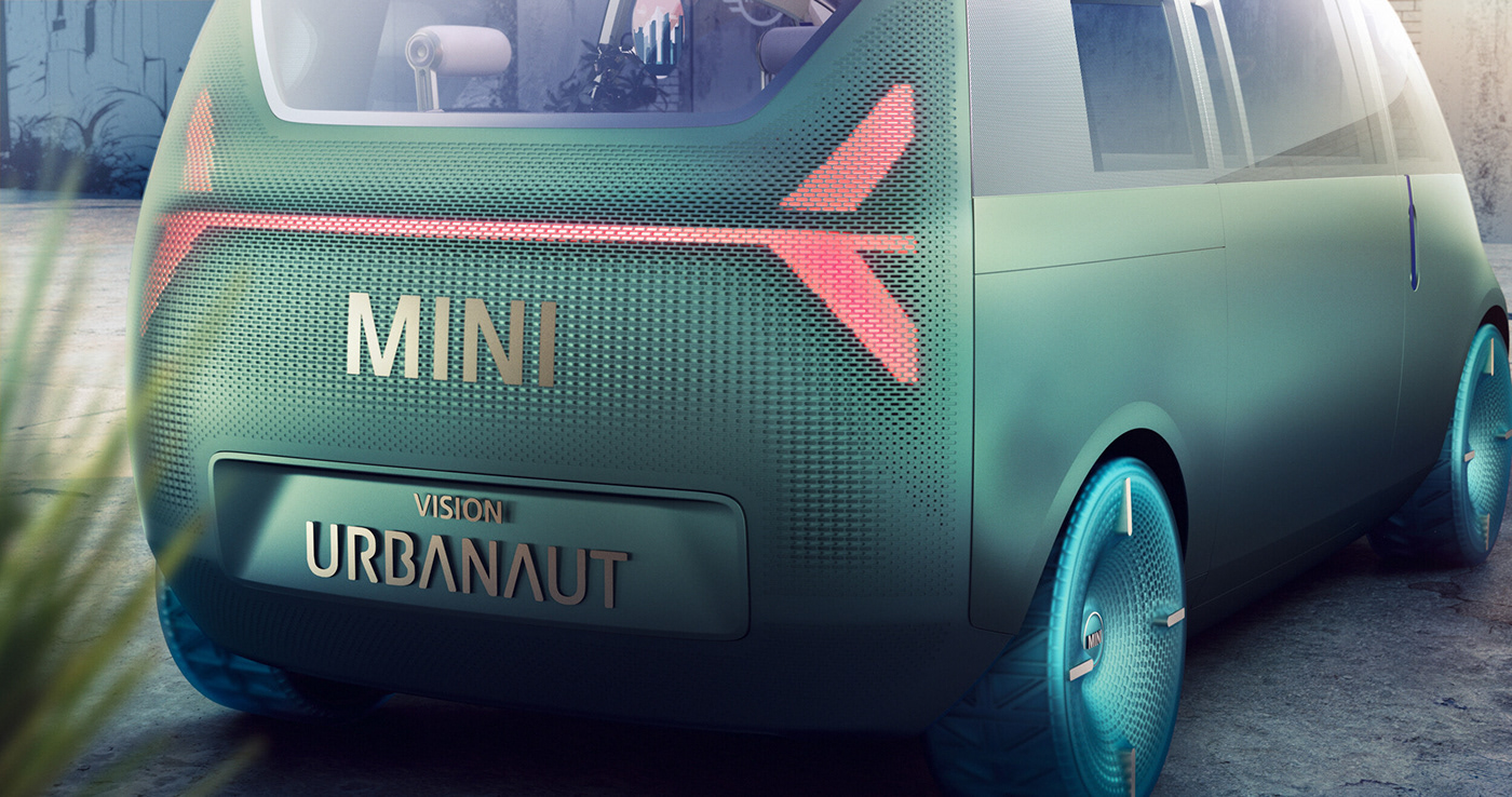 Automobile design，3D modeling，Model，urbanaut，BMW Mini，City Commuter ，Minimalist，