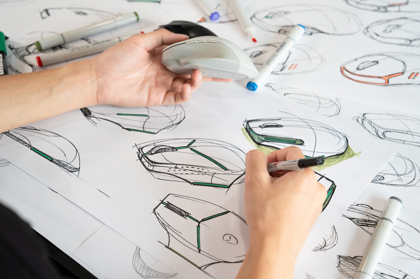 mouse，industrial design，product design，Digital intelligence，mouse，ALIENWARE，3d，