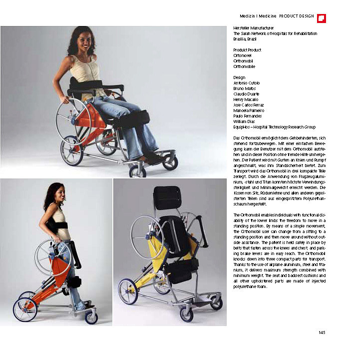 2004if Award，a disability，rollator ，titanium，steel，polyurethane，