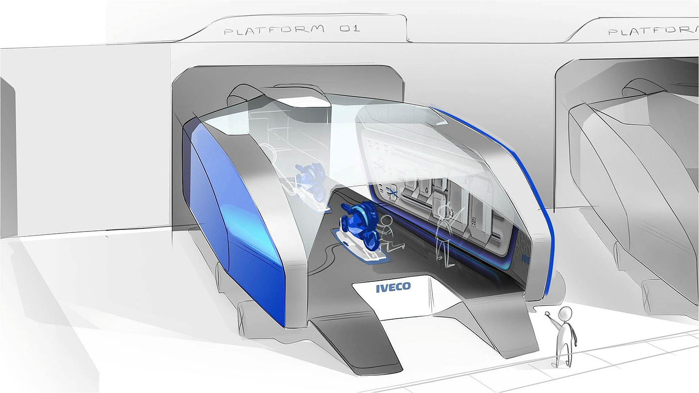 IVECO，Automatic design，bus，Future design，
