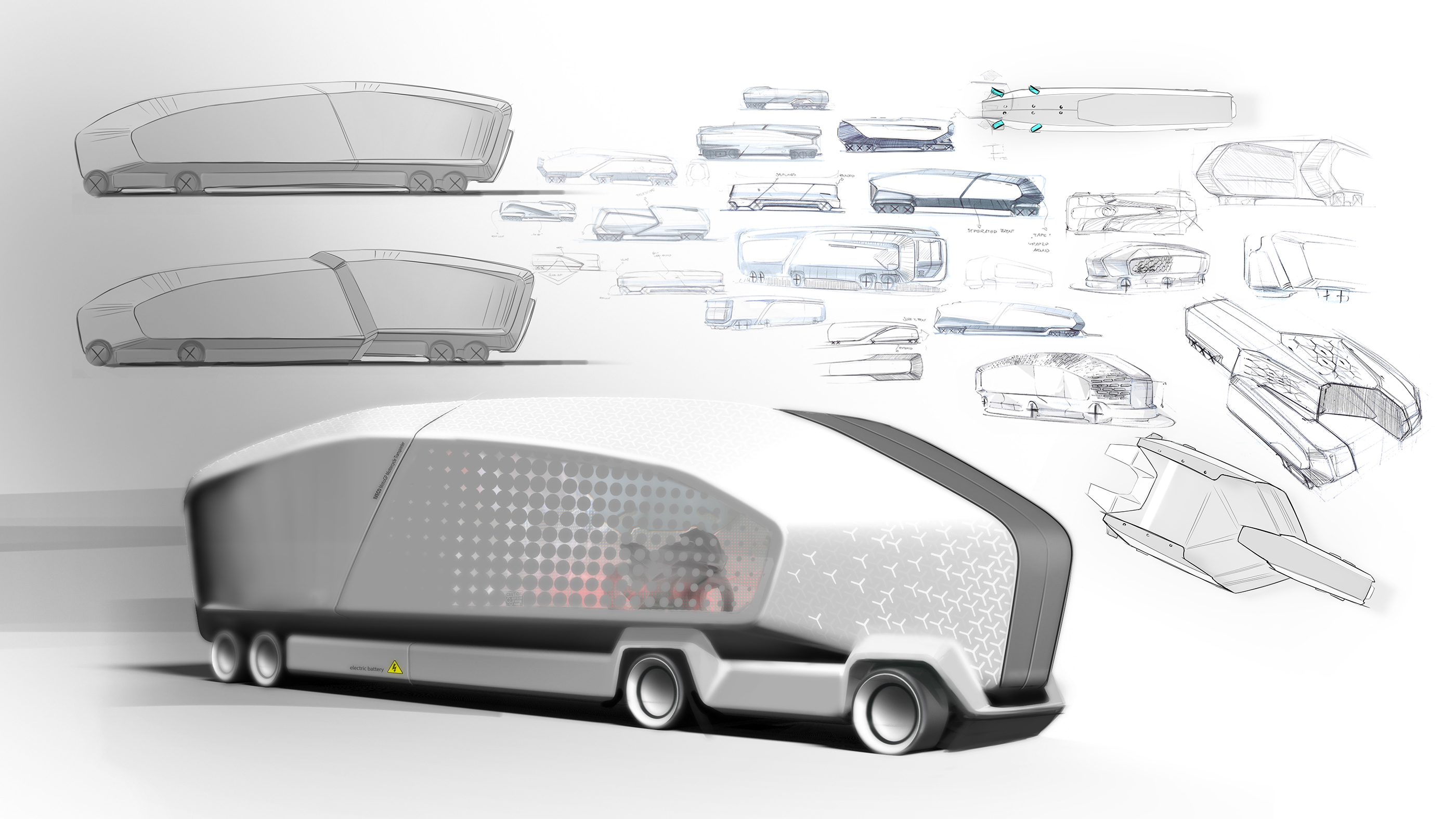 IVECO，Automatic design，bus，Future design，