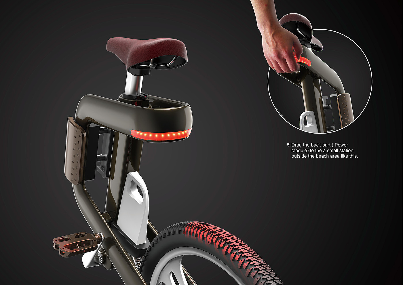 solar，Bicycle，Automatic design，Red dot award，