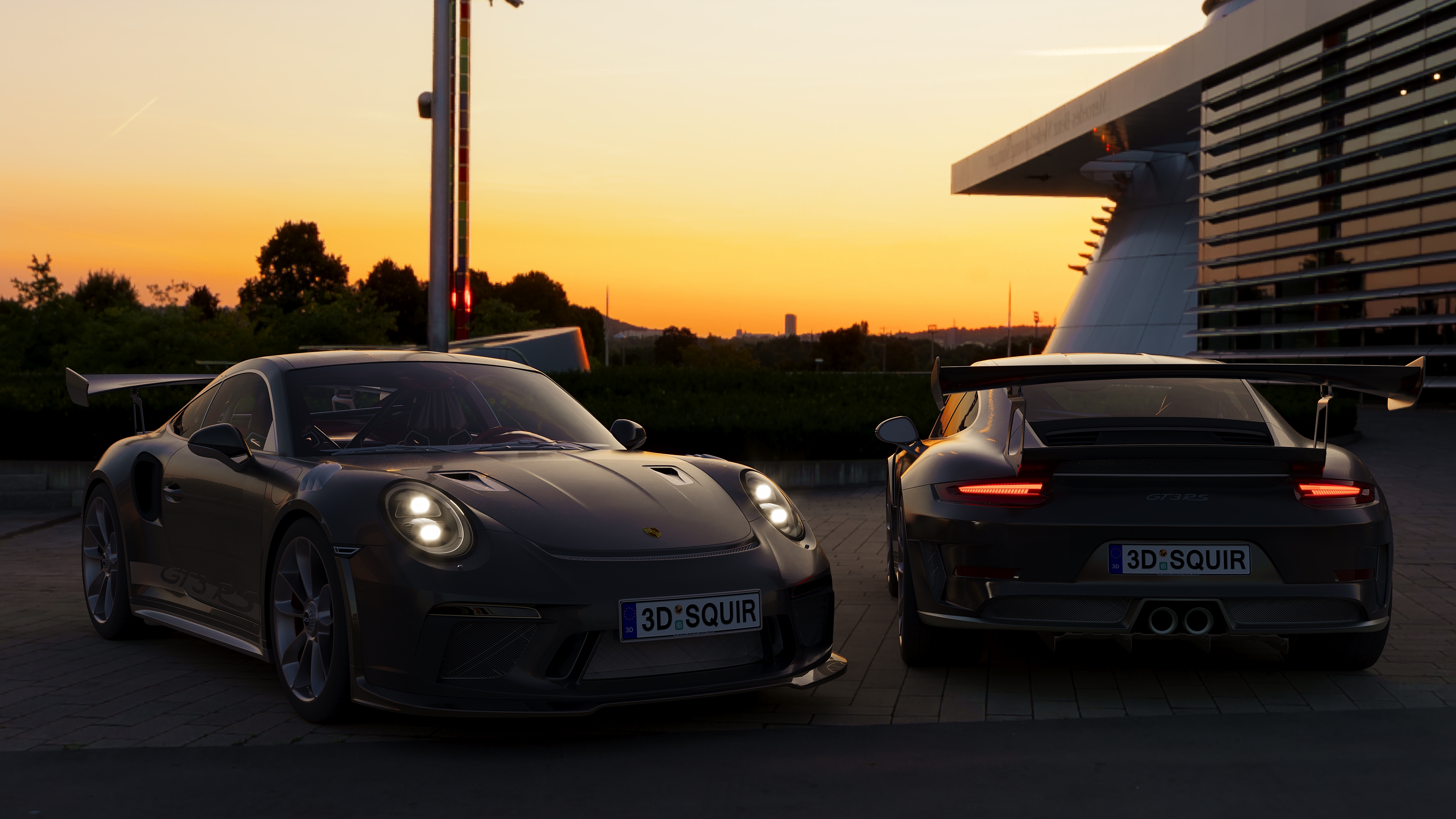 modeling，Render，automobile，Porsche，Super run，