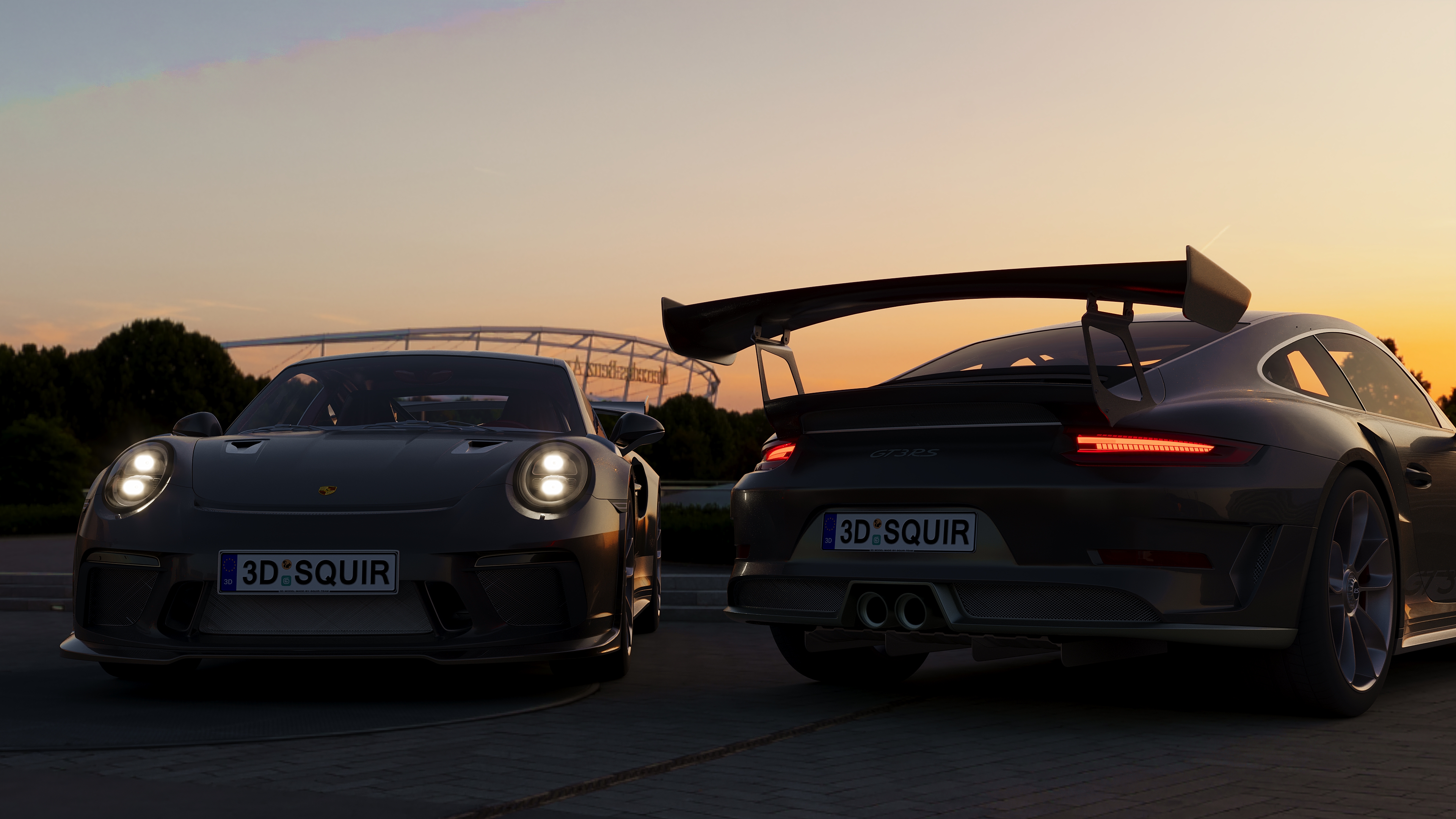 modeling，Render，automobile，Porsche，Super run，