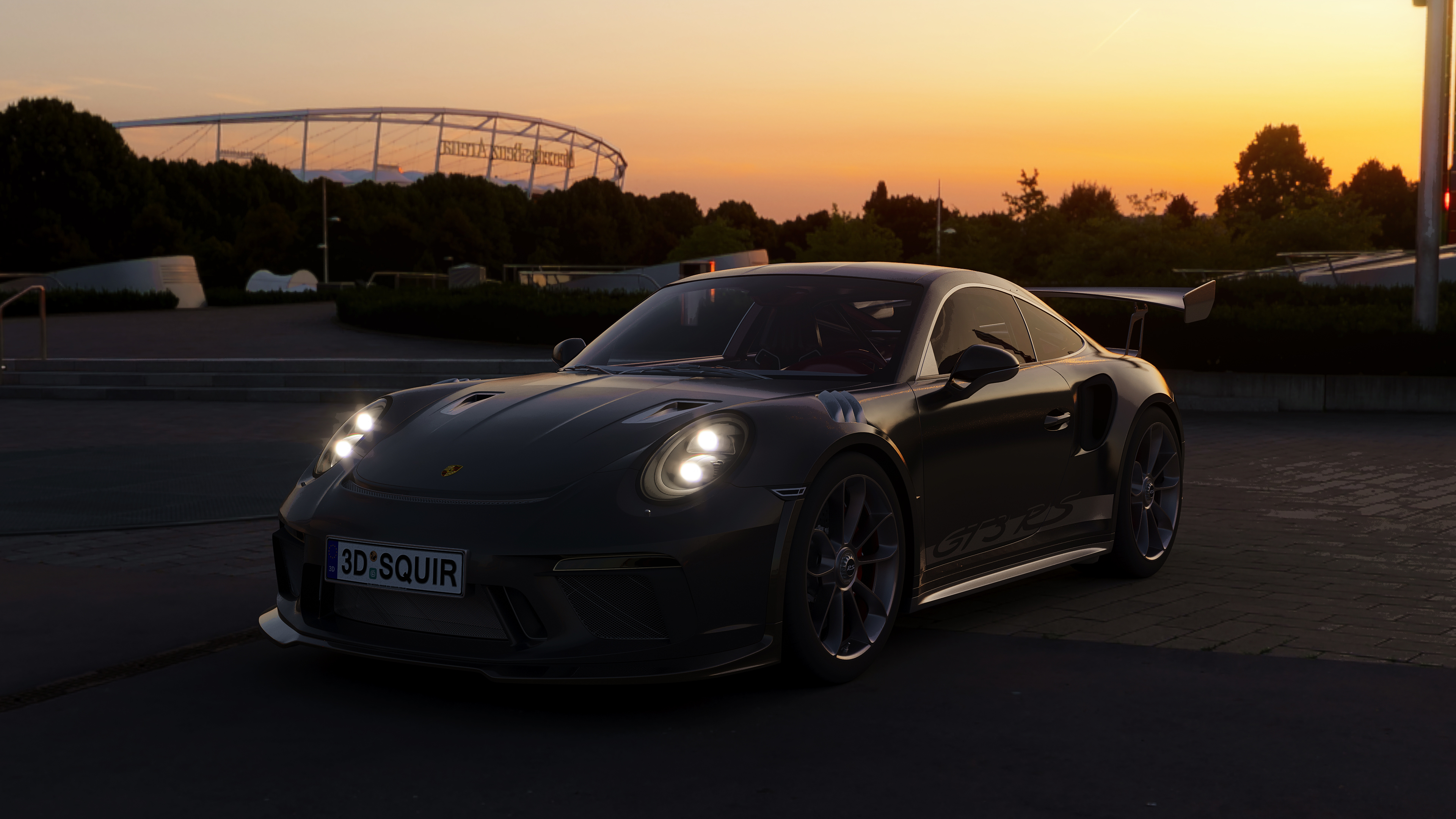 modeling，Render，automobile，Porsche，Super run，
