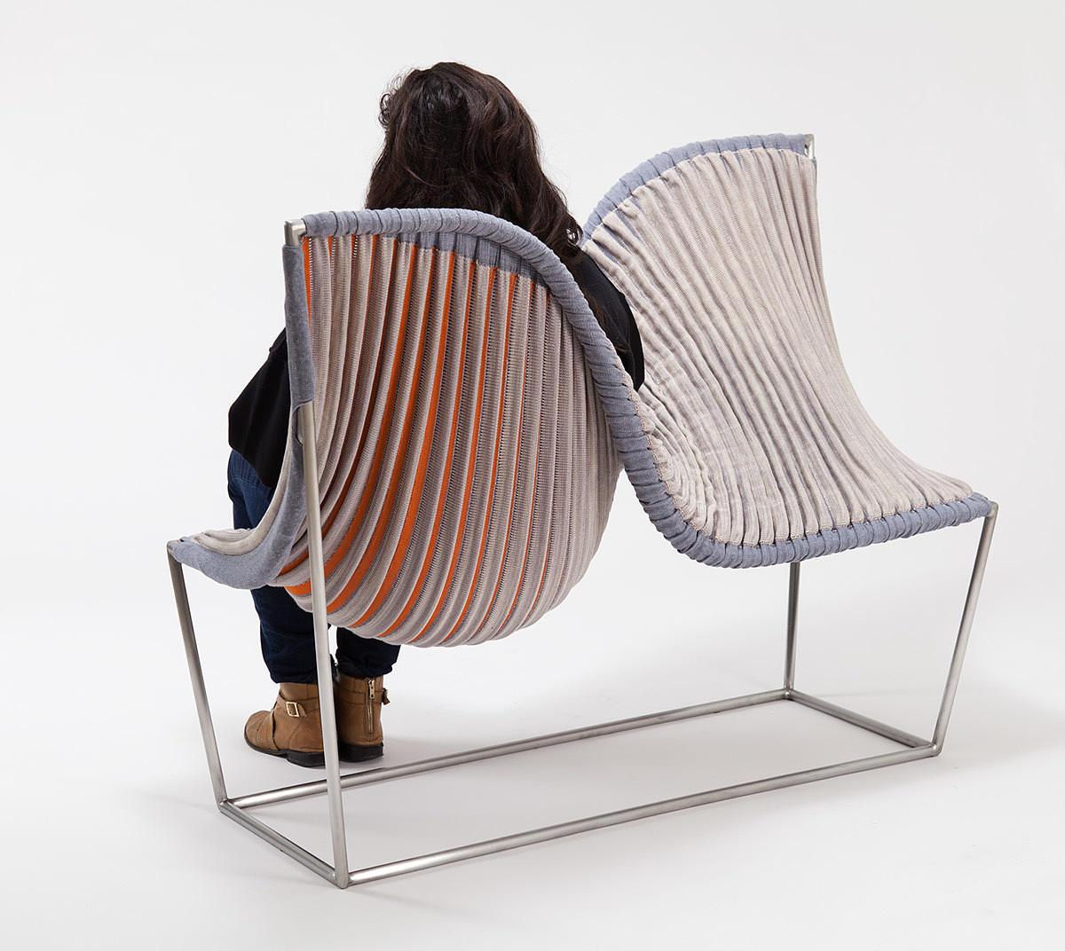 Stretch Lounge，椅子，产品设计，纺织，