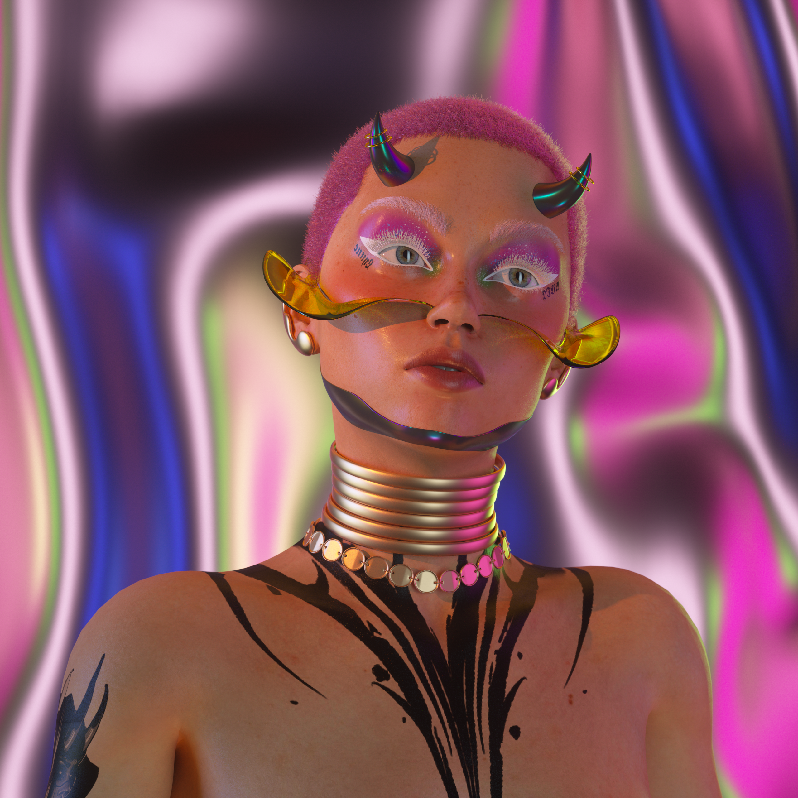 3d，c4d，oc，daz，NFT，Digital man，Digital art，