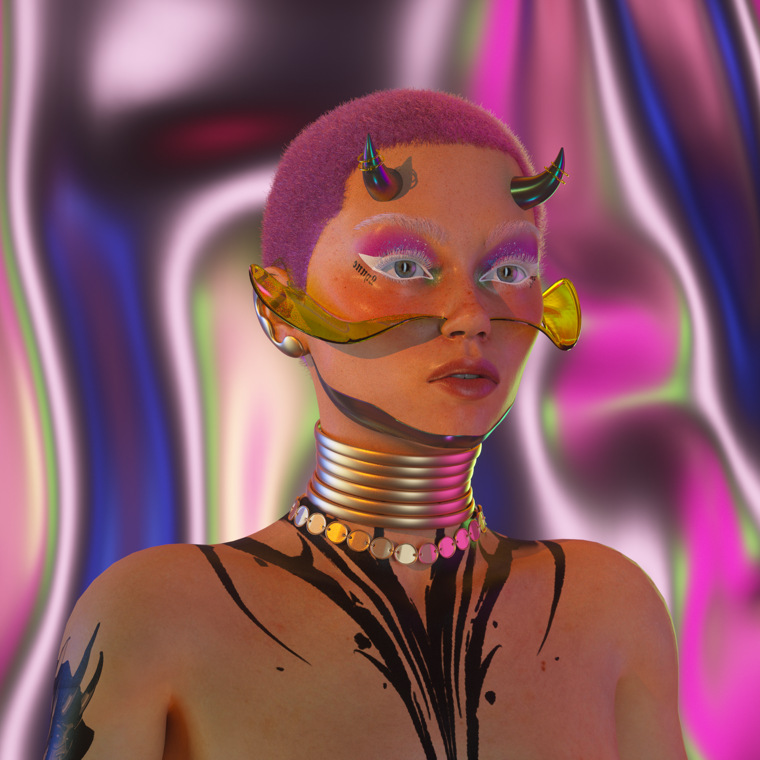 3d，c4d，oc，daz，NFT，Digital man，Digital art，