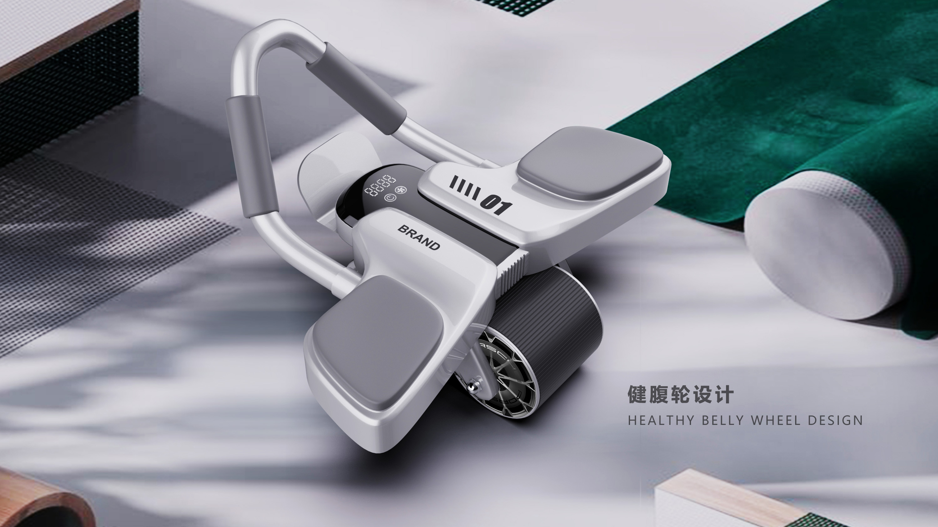 Healthy abdominal wheel，Bodybuilding，beautiful waist，