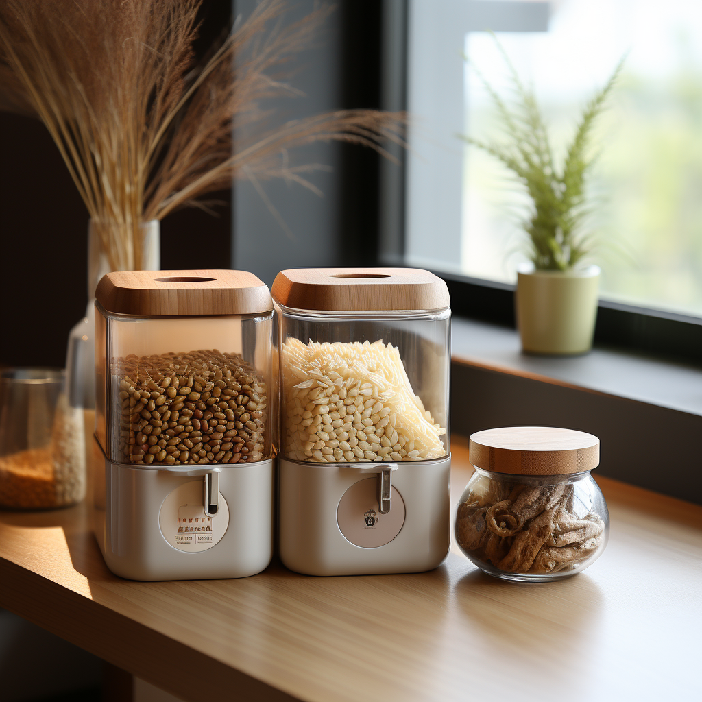 Rice storage box，Kitchen supplies，storage box，Kitchen storage，