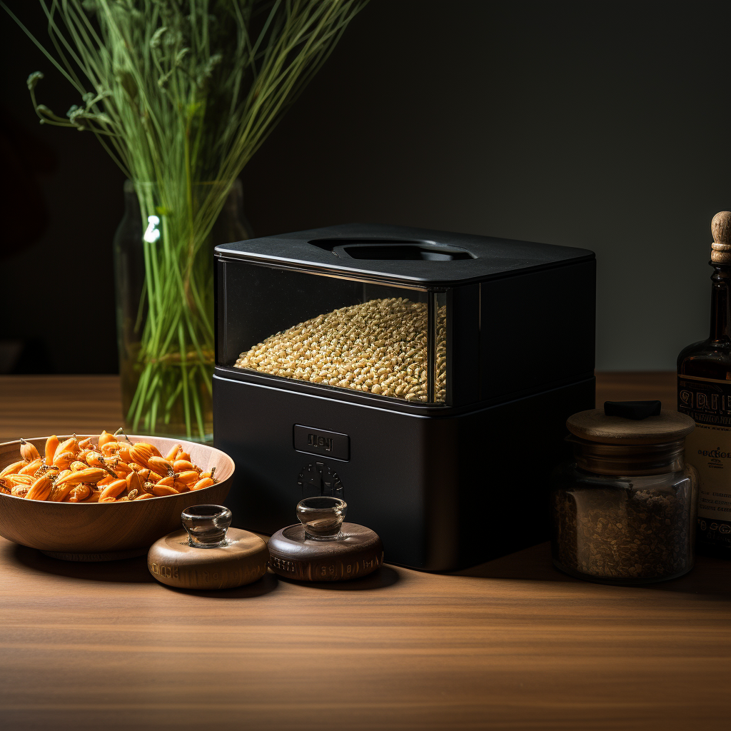 Rice storage box，Kitchen supplies，storage box，Kitchen storage，