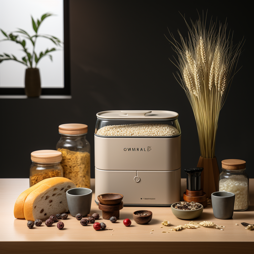 Rice storage box，Kitchen supplies，storage box，Kitchen storage，