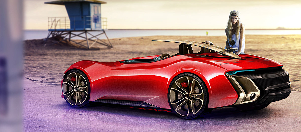 automobile，Hand drawn，vehicle，product design，
