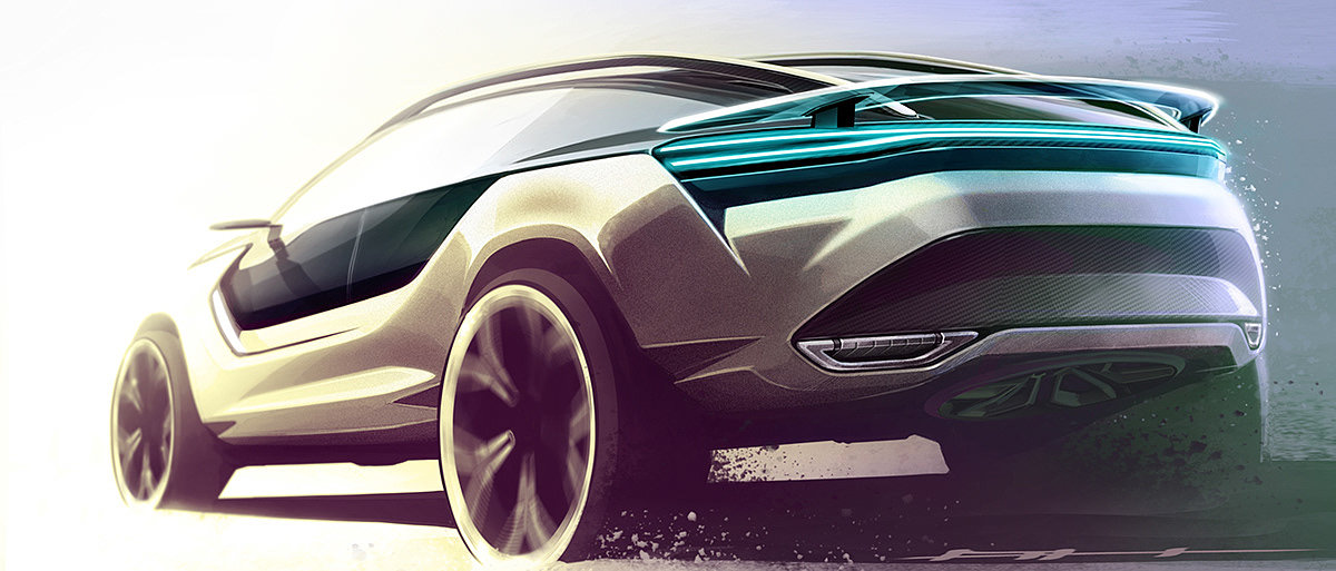 automobile，Hand drawn，vehicle，product design，